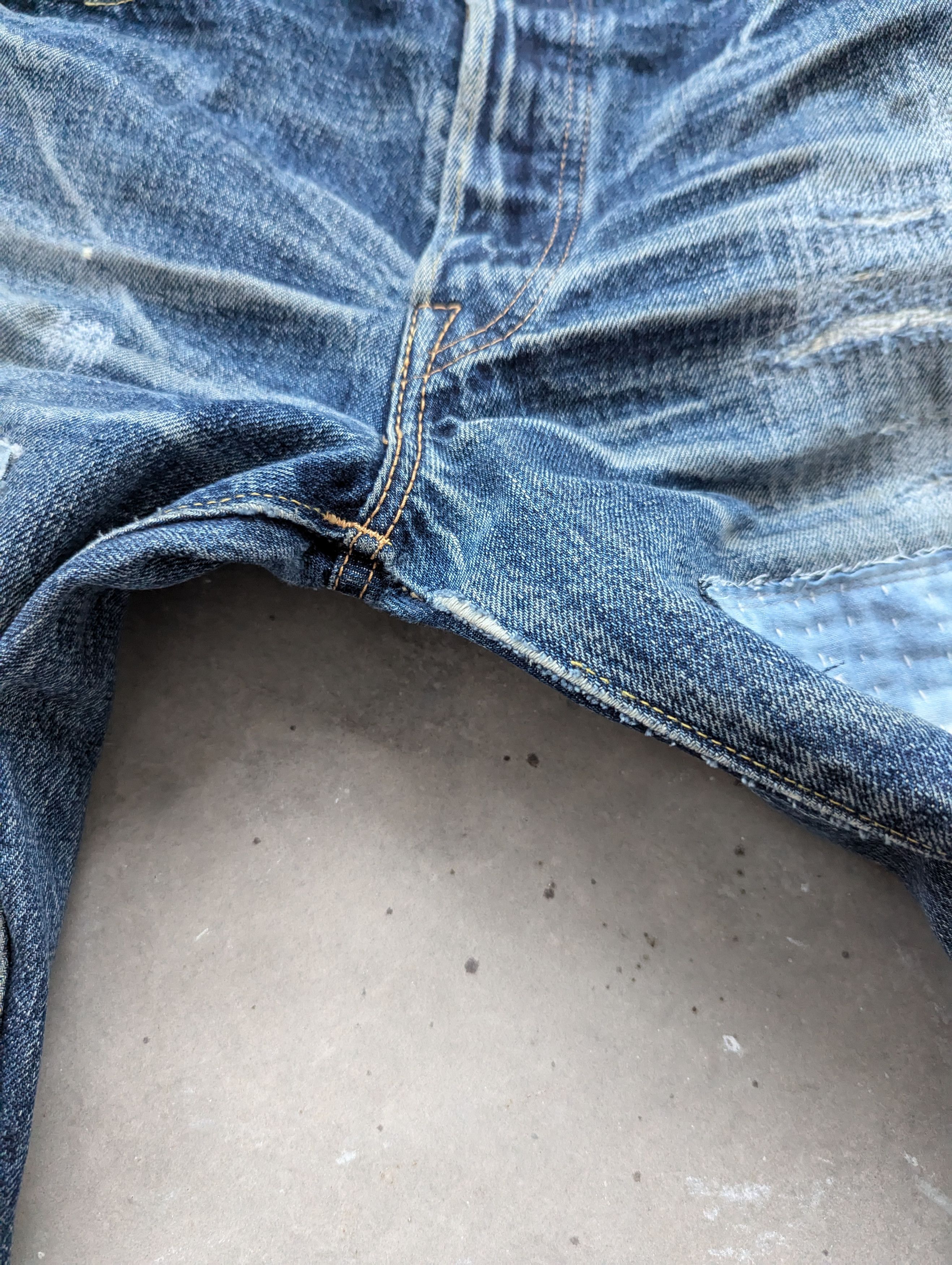 Japanese Brand × Sugar Cane OPEN ORDER 🔥 Vintage Sugar Cane Selvedge Distressed Denim Size US 32 / EU 48 - 18 Thumbnail
