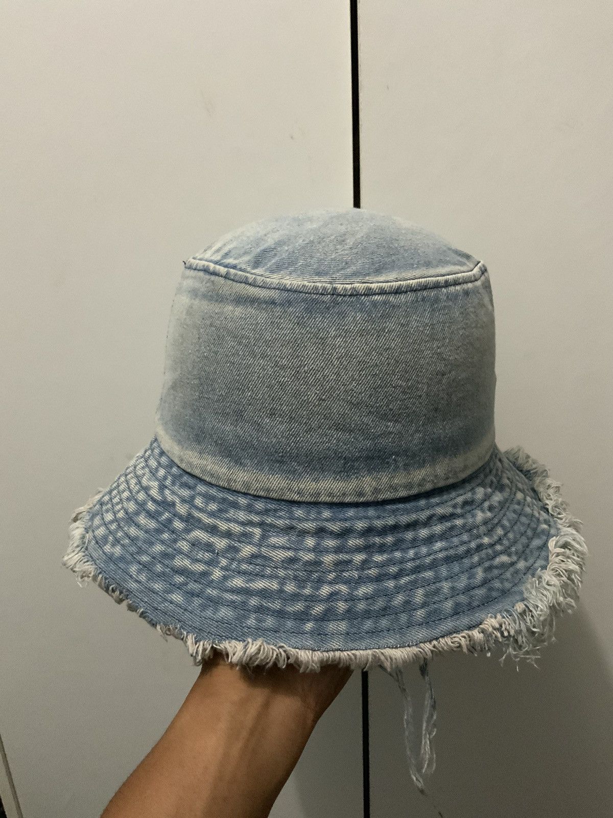Hat Club Distressed Denime Acid Wash Bucket Hat Size ONE SIZE - 4 Thumbnail