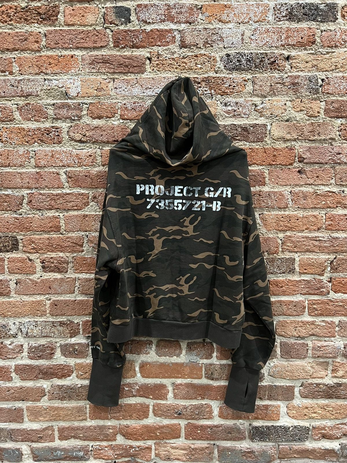 パーカー・フーディ PROJECT G/R EXCLUSIVE ZYGON ZIP HOODIE (EXCLUSIVE) / CAMO PROJECT G/R プロジェクト ジーアール FW24 ZYGON ZIP HOODIE