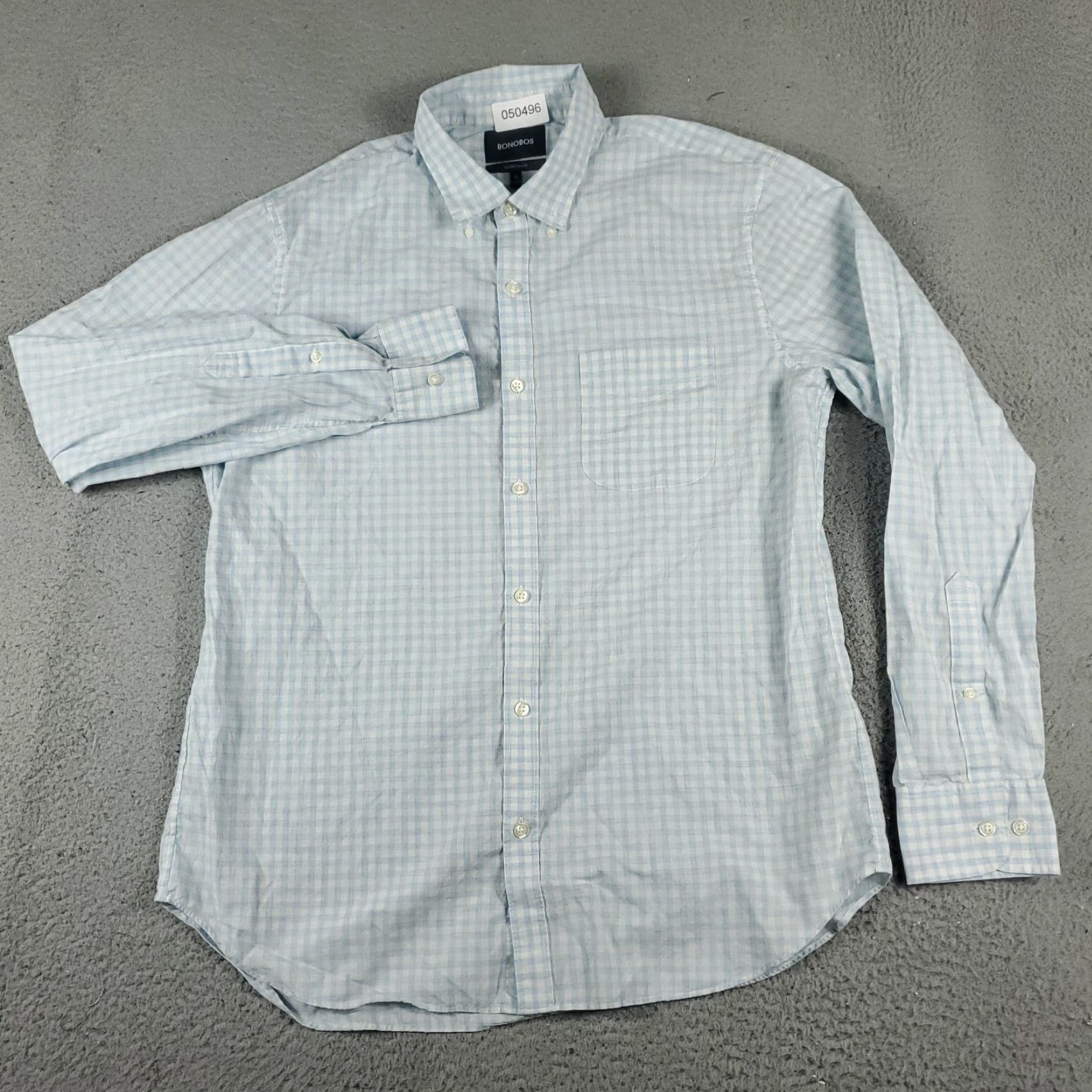 Bonobos Bonobos Shirt Mens XL Blue Plaid Button-Up Long Sleeve - Classic Casual Button-Down Cotton Dress Shirt Mens XL Blue Plaid Size US XL / EU 56 / 4 - 2 Thumbnail