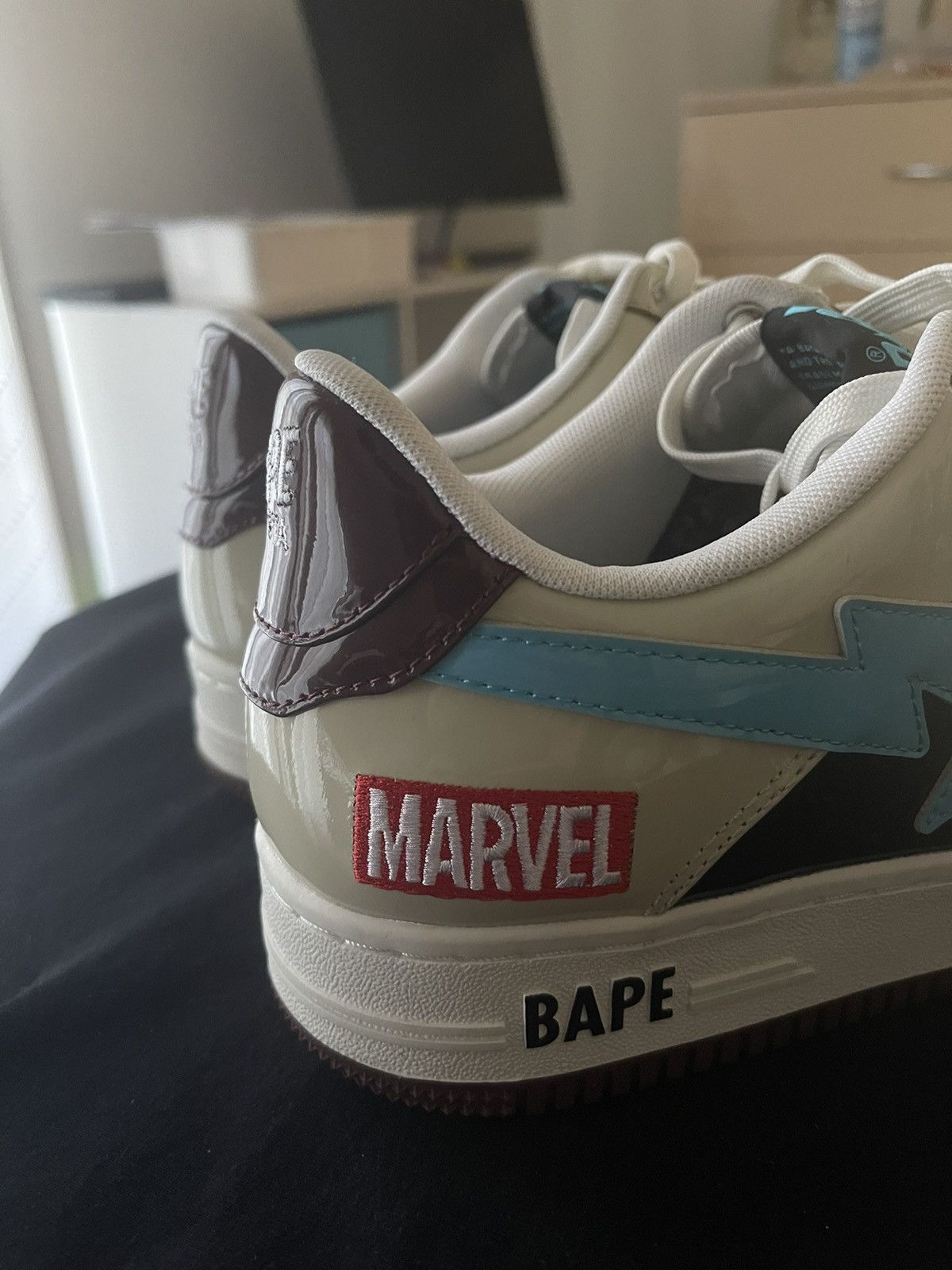 Bape × Marvel Comics Bape x Marvel Rocket Raccoon Bapesta Size US 9.5 / EU 42-43 - 4 Thumbnail