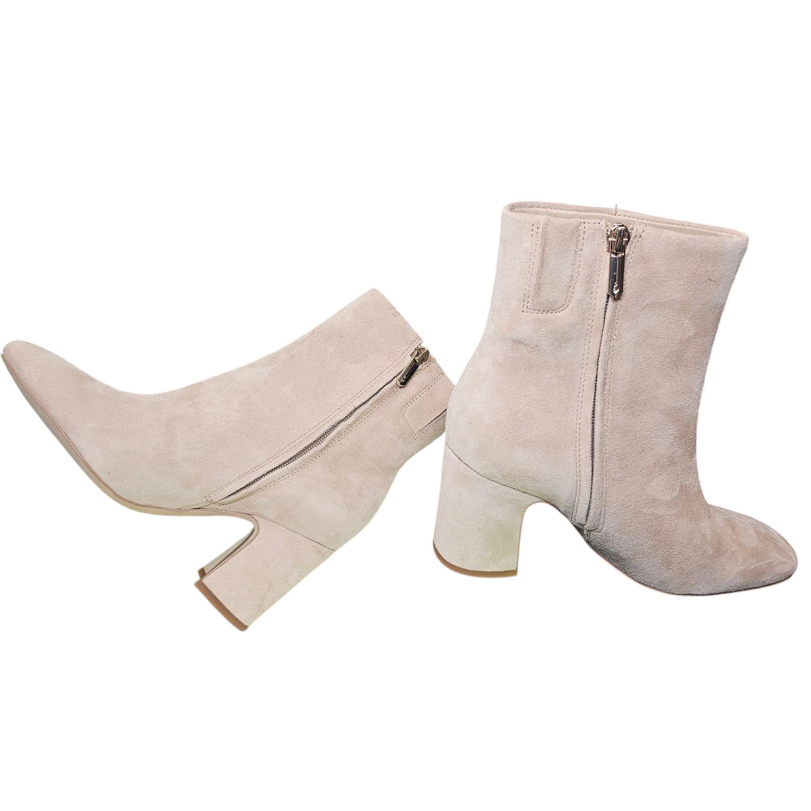 Sam Edelman Sam Edelman Fawn Ankle Boots, New in Box, Warm Oat Suede 6.5 Size US 6.5 / IT 36.5 - 2 Thumbnail