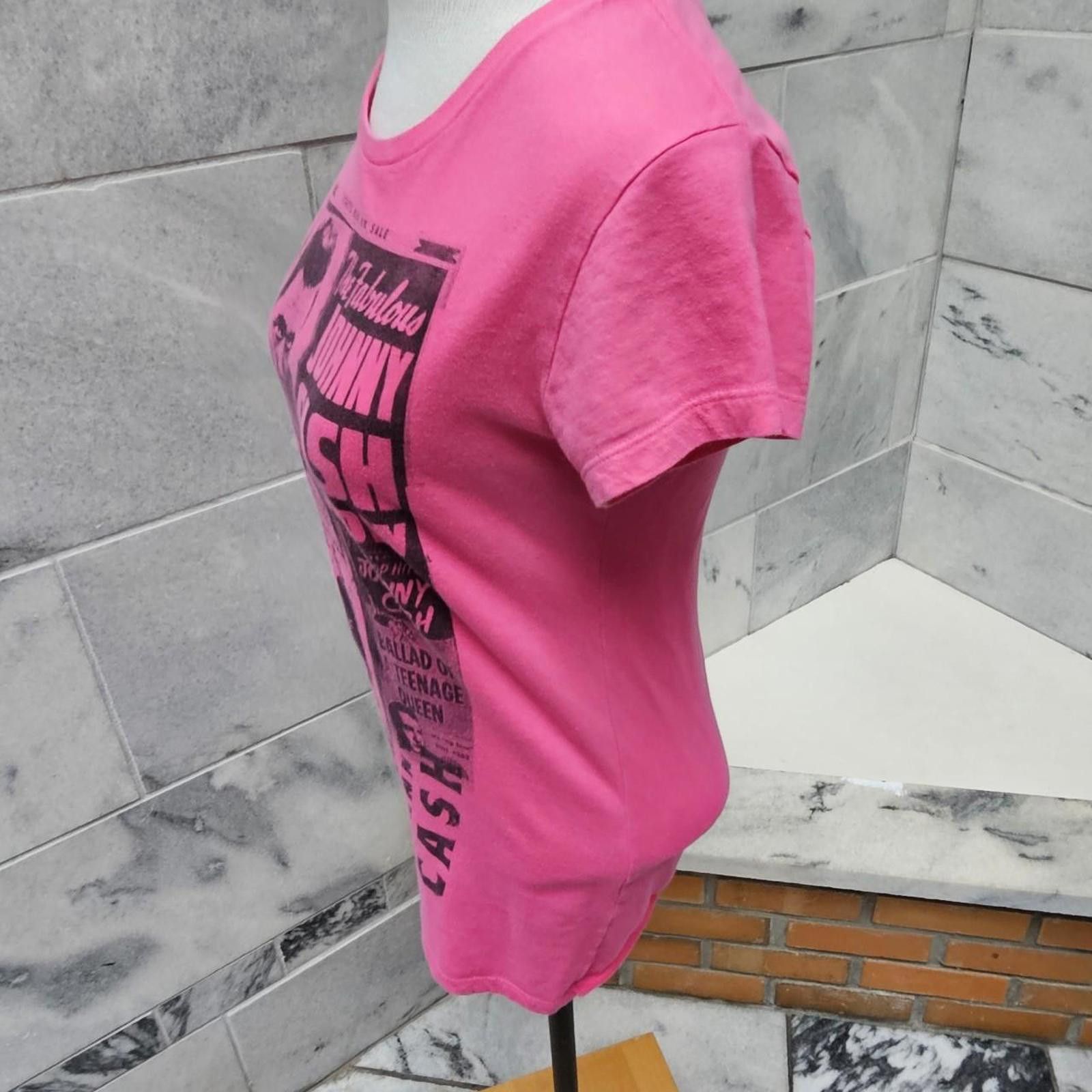 Other Women's Pink Johnny Cash T-shirt Size L / US 10 / IT 46 - 5 Thumbnail