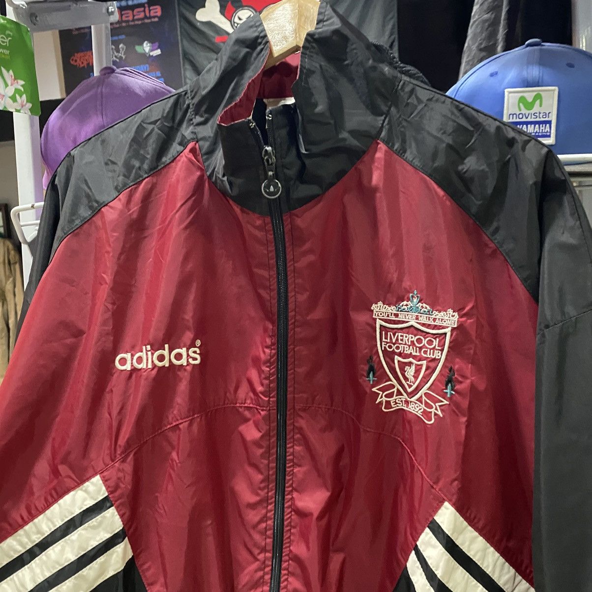 Adidas × Vintage VINTAGE 90’s Adidas Liverpool Soccer Rain Light Jackets Size US XL / EU 56 / 4 - 10 Thumbnail