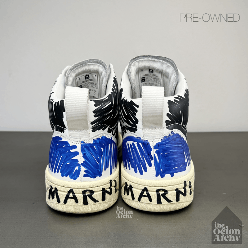 Marni × Veja Marni x Veja V1-15 High Multicolor Scribble VQ0202884B Size US 11.5 / EU 44-45 - 4 Thumbnail