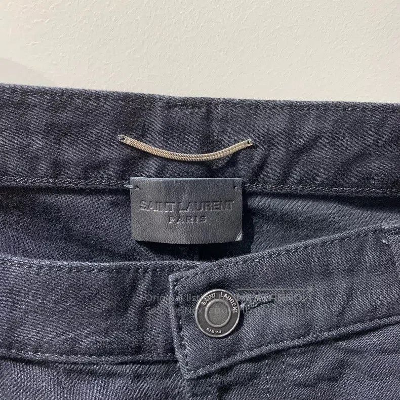 Saint Laurent Paris Saint Laurent Paris Black Slim Fit Denim Long Pants Size US 33 - 3 Thumbnail