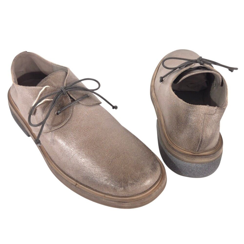 Marsell Marsell Distressed Metallic Leather Derbys US 10 EU 43 Mens Size US 10 / EU 43 - 1 Thumbnail