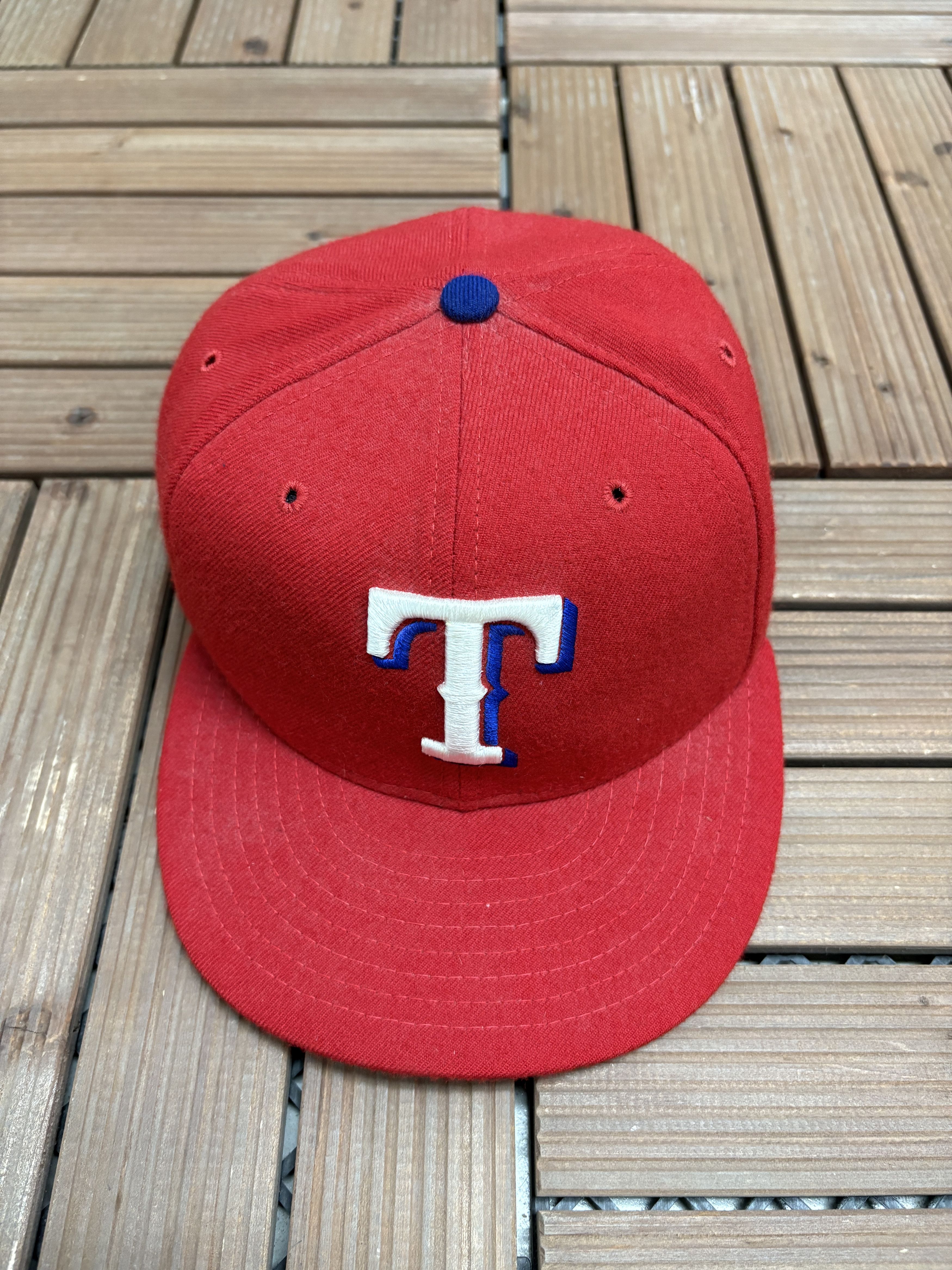 New Era Texas Rangers Vintage Made in USA Wool Hat Cap Size ONE SIZE - 2 Thumbnail