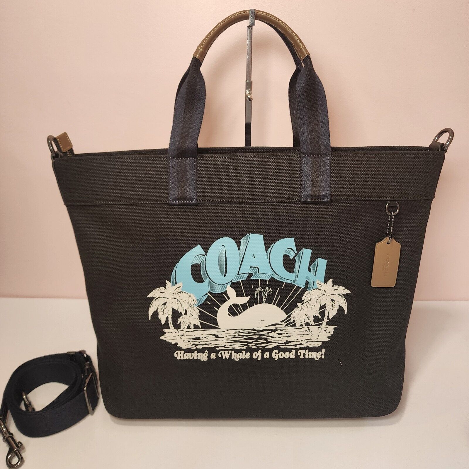 Coach NWT Coach CT899 Tote Bag 38 With Whale Graphic Size ONE SIZE - 1 Thumbnail