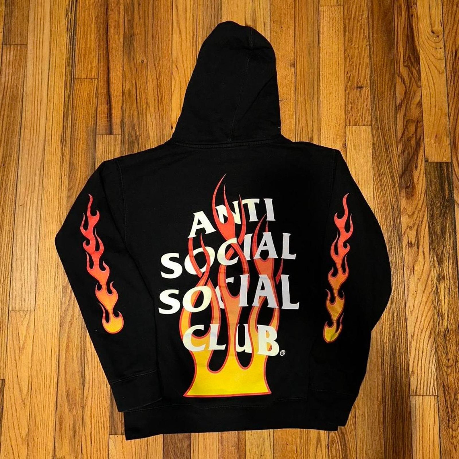Anti Social Social Club Anti Social Social Club Flame Sleeve and Logo Hoodie size S Size US S / EU 44-46 / 1 - 1 Thumbnail