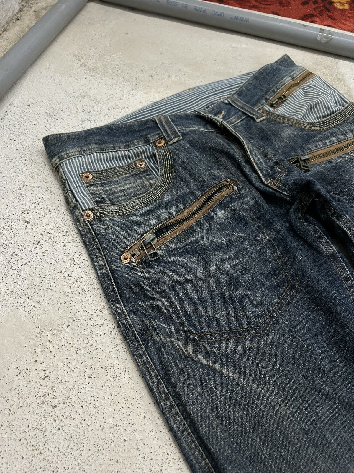 Japanese Brand Made In Heaven Unique Knee Arrow Kapital Style Junya Watanab Size US 33 - 7 Thumbnail