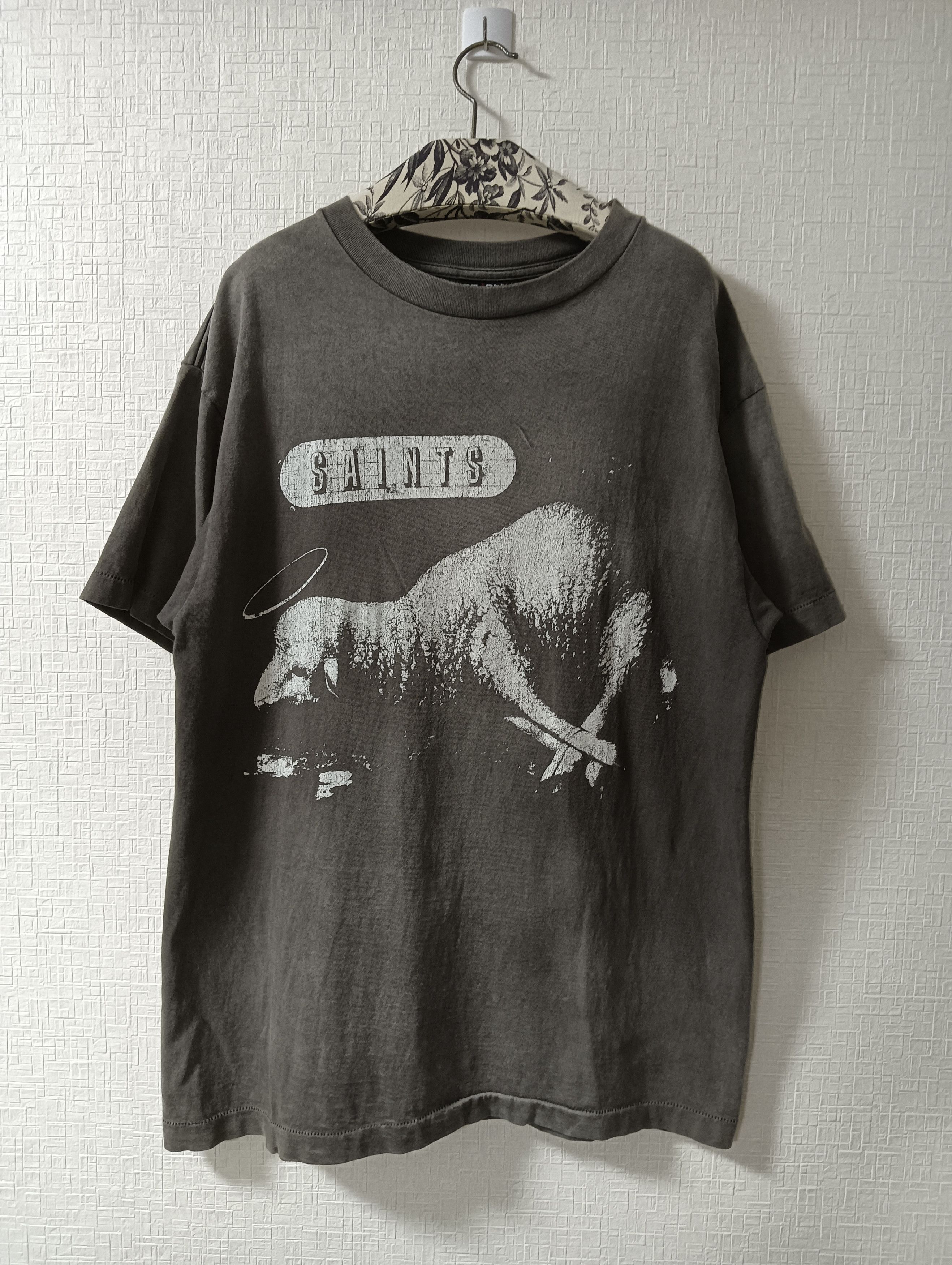 Pre-owned Saint Michael Sheep Lion Tee In Black