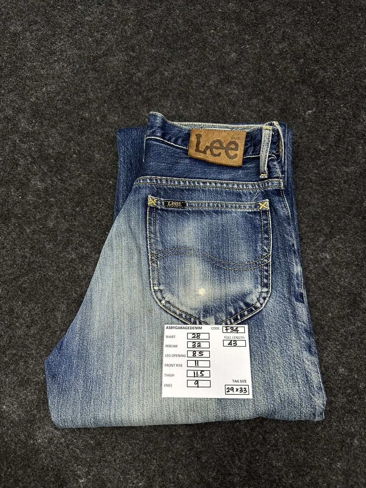 Lee Vintage 80s Lee Rider Sanforized Destroyed Denim 28x32 F34 Size US 28 / EU 44 - 20 Thumbnail