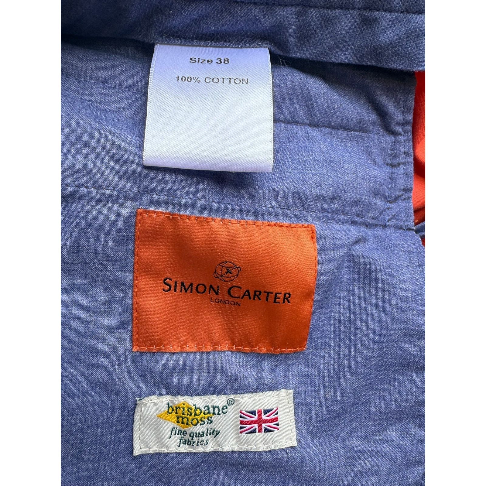 Simon Carter Simon Carter Orange Cotton Chinos Pants Size 38 Size US 38 / EU 54 - 6 Thumbnail