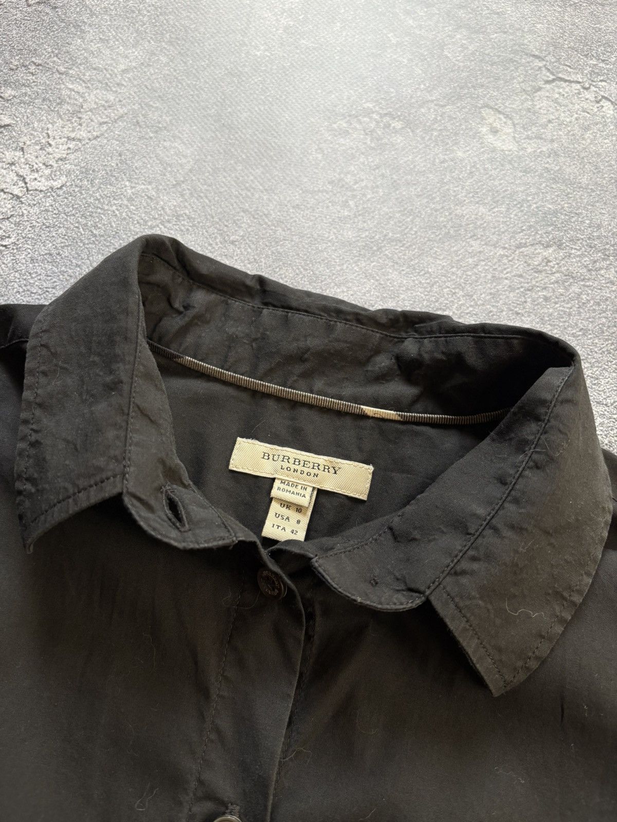 Burberry Vintage Burberry Nova Check Black Luxury Woman’s Shirt Size M / US 6-8 / IT 42-44 - 7 Thumbnail