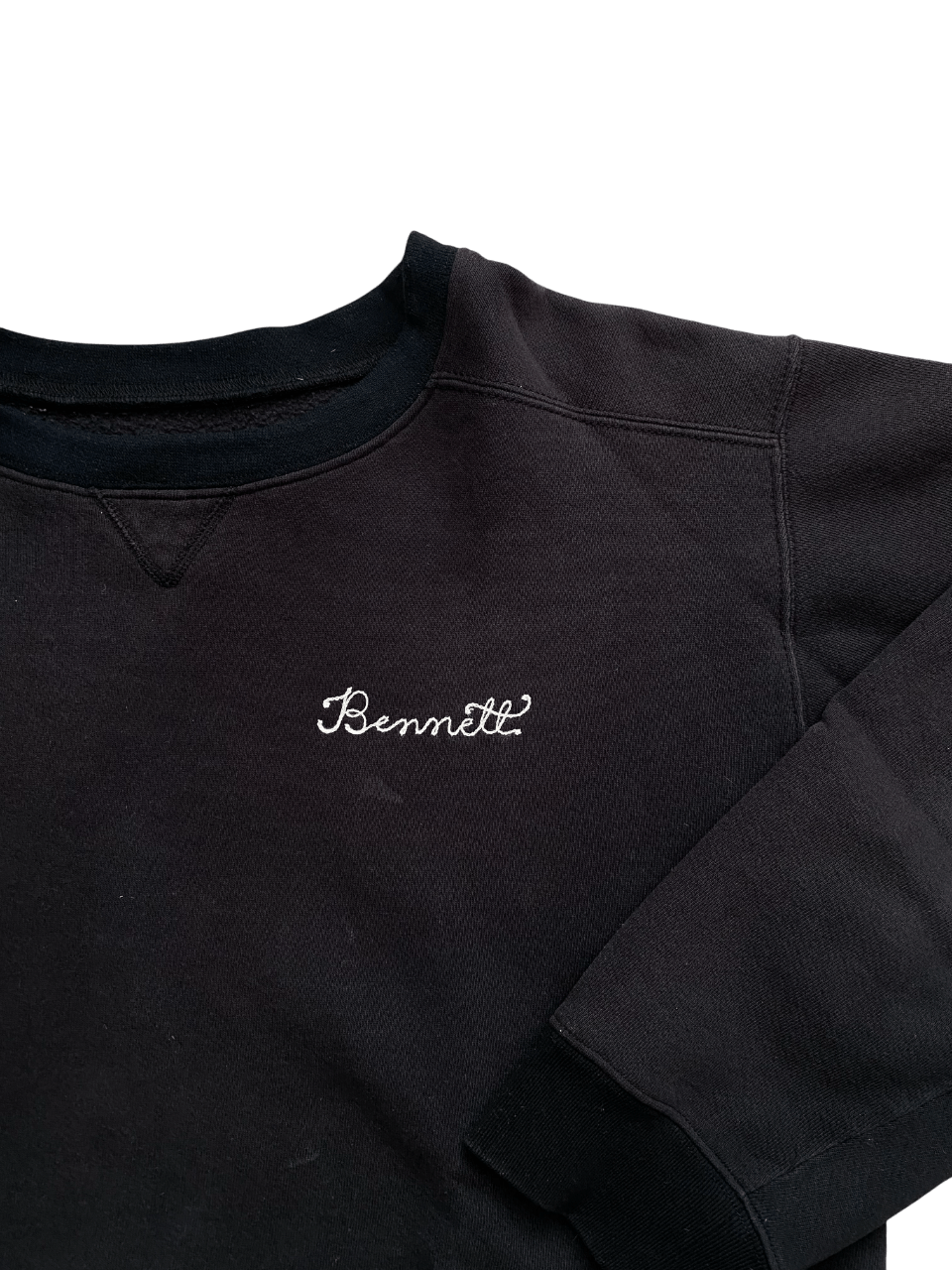Vintage 1990s 'BENNETT' Re-cuffed and collared Vintage Sweatshirt Size US L / EU 52-54 / 3 - 2 Thumbnail