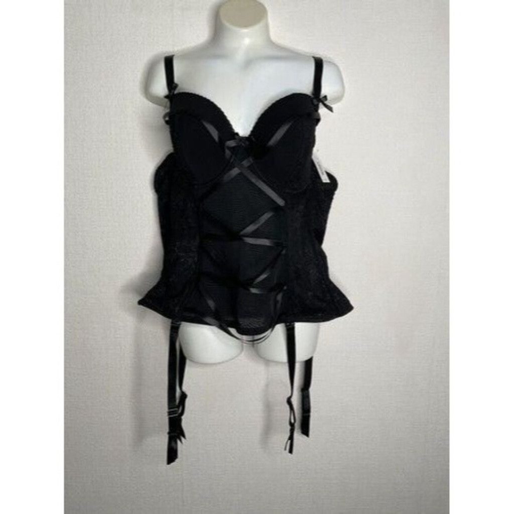 Other NWT Adore Me Black Bustier Lace Up Corset Lingerie Women 40B Size ONE SIZE - 12 Thumbnail