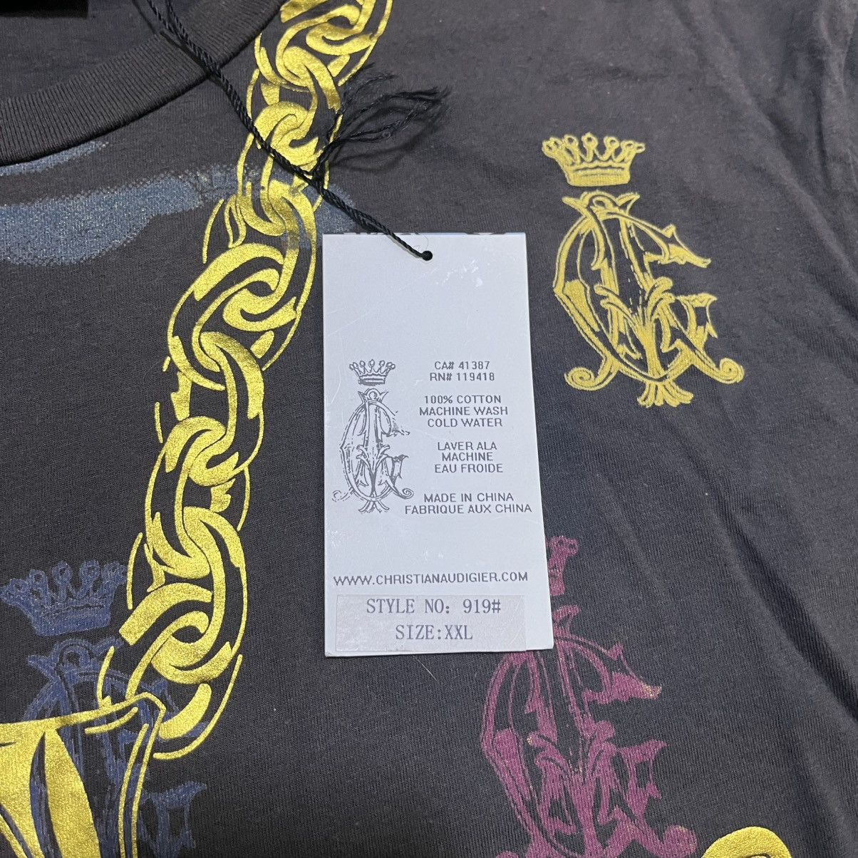 Christian Audigier Vintage Y2K Christian Audigier T Shirt Hip-Hop Grunge Skater Size US XL / EU 56 / 4 - 10 Thumbnail