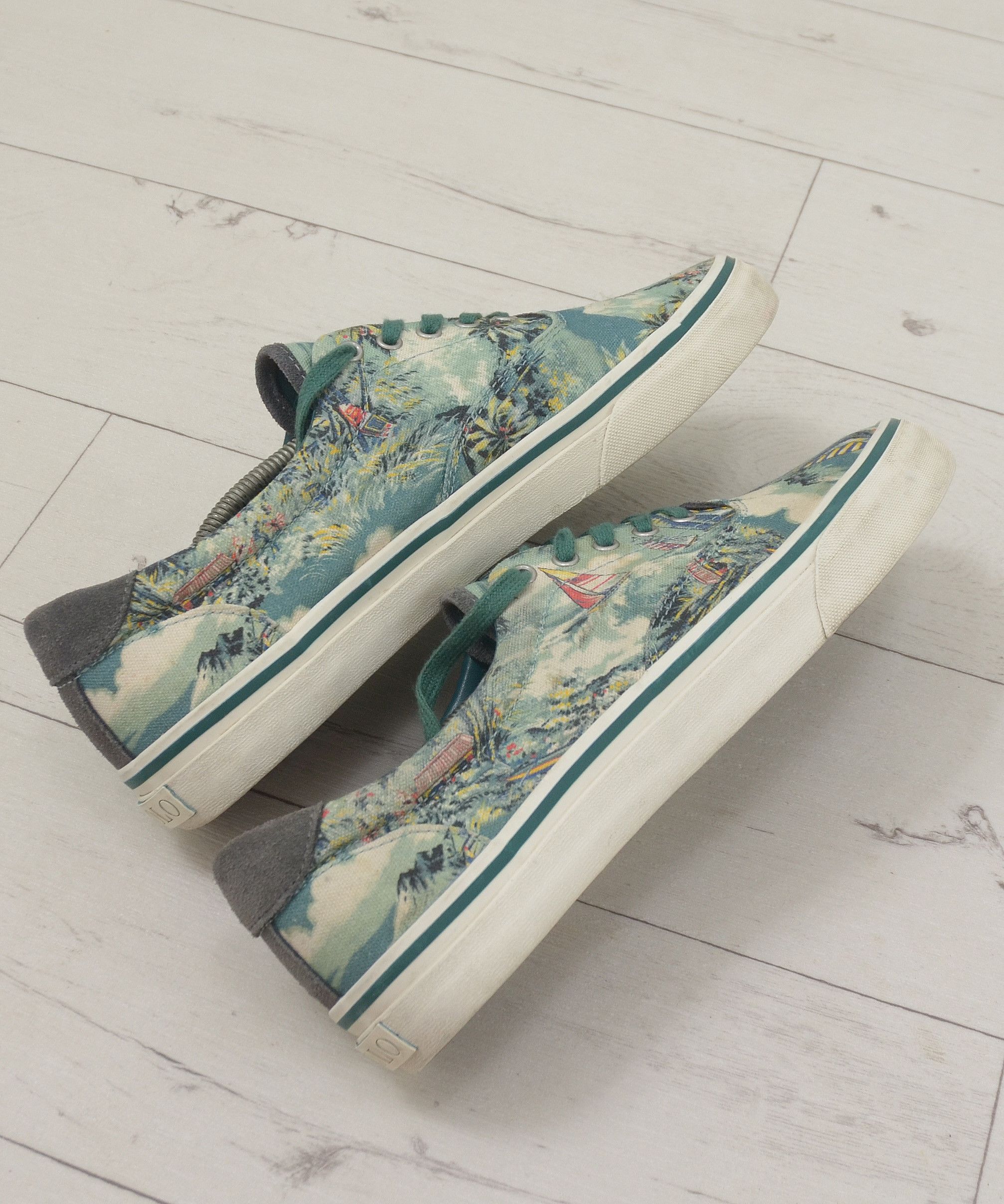 Polo Ralph Lauren × Ralph Lauren Polo Ralph Lauren Thorton 3 Tartan Graffiti Sneakers Hawaii Size US 10 / EU 43 - 8 Thumbnail