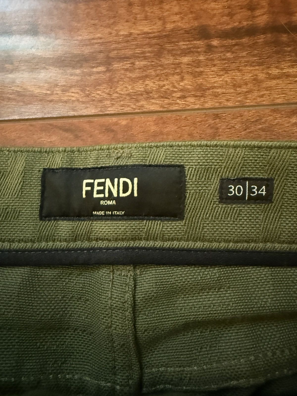 Fendi Fendi Green Jacquard “Forever Fendi” Jean Size US 30 / EU 46 - 4 Thumbnail