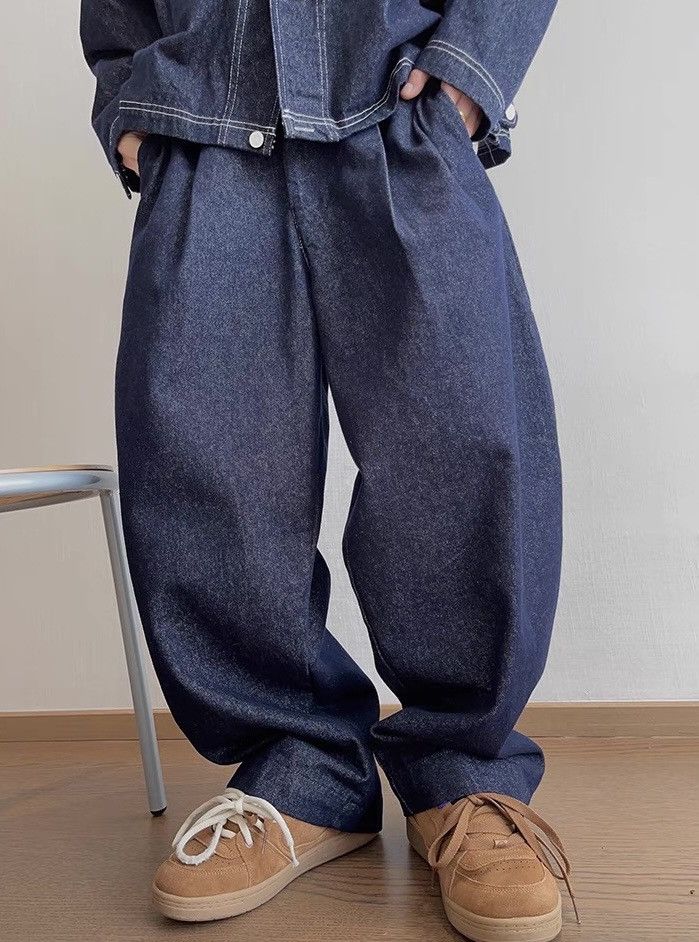 Japanese Brand × Vintage Cleanfit retro big pocket pleated baggy denim jeans Size US 32 / EU 48 - 5 Thumbnail