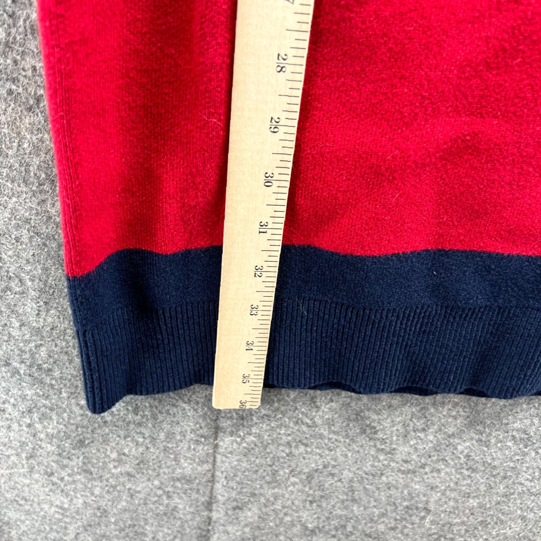 Tommy Hilfiger VINTAGE Tommy Hilfiger Dress Sweater Women Large Red Crewneck Long Sleeve Fleece Dress Size L / US 10 / IT 46 - 6 Thumbnail