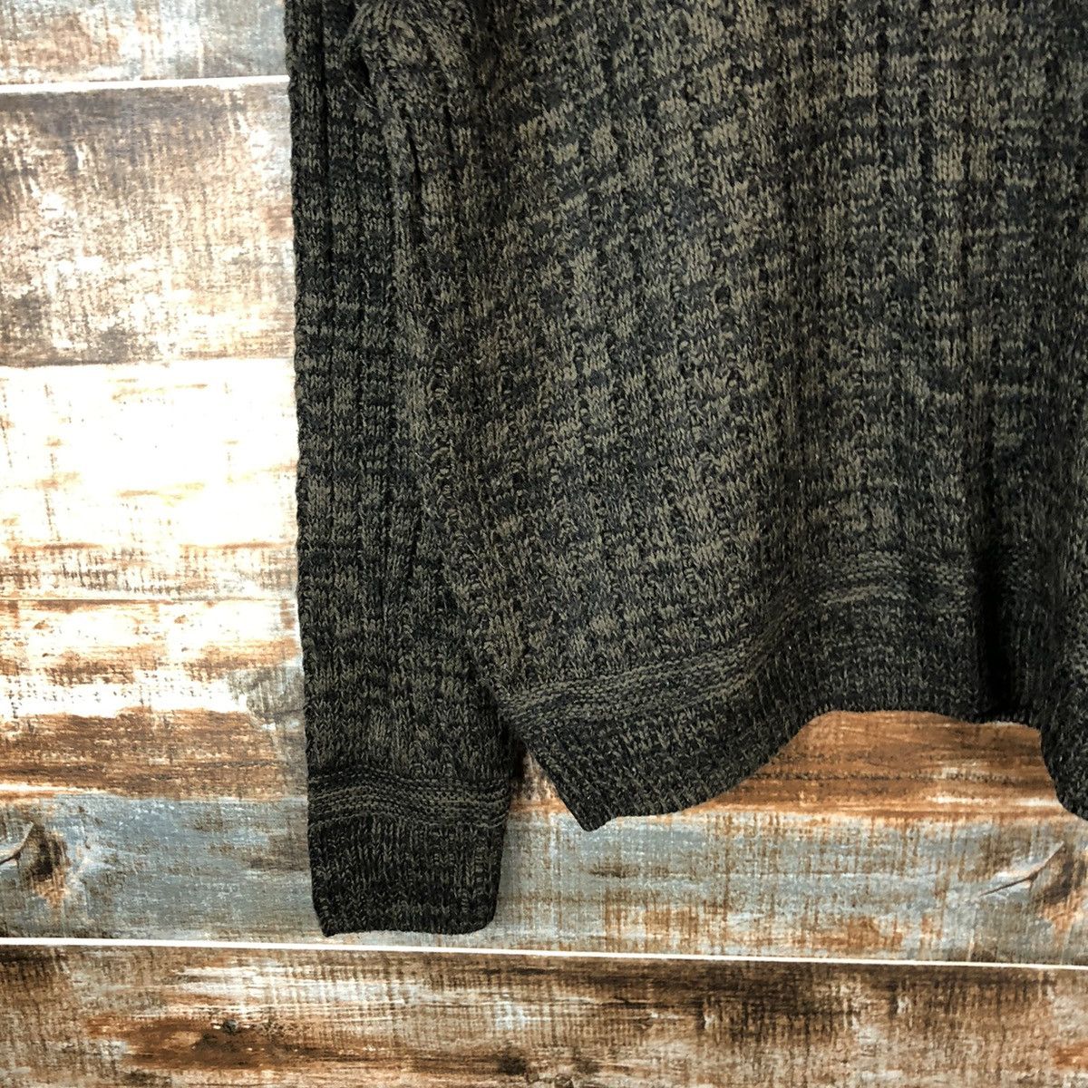 GU × Homespun Knitwear GU Black vintage japan Knitwear #A1730 Size US M / EU 48-50 / 2 - 7 Thumbnail