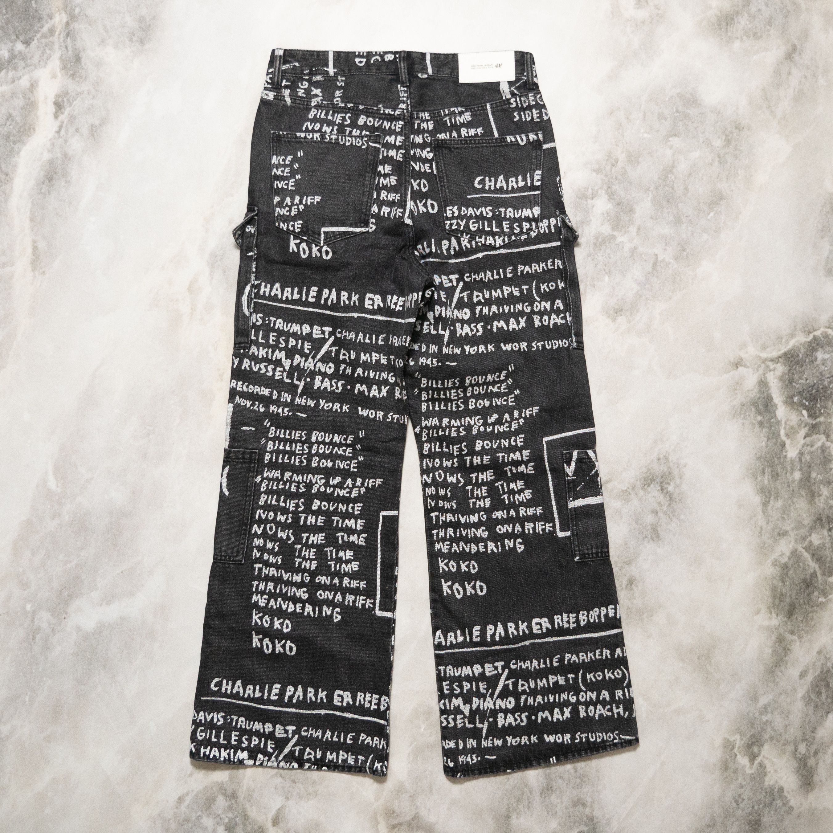 H&M × Jean-Michel Basquiat × Who Decides War H&M x Who Decides War x Jean-Michel Basquiat Cargo Jeans 32 Size US 32 / EU 48 - 5 Thumbnail