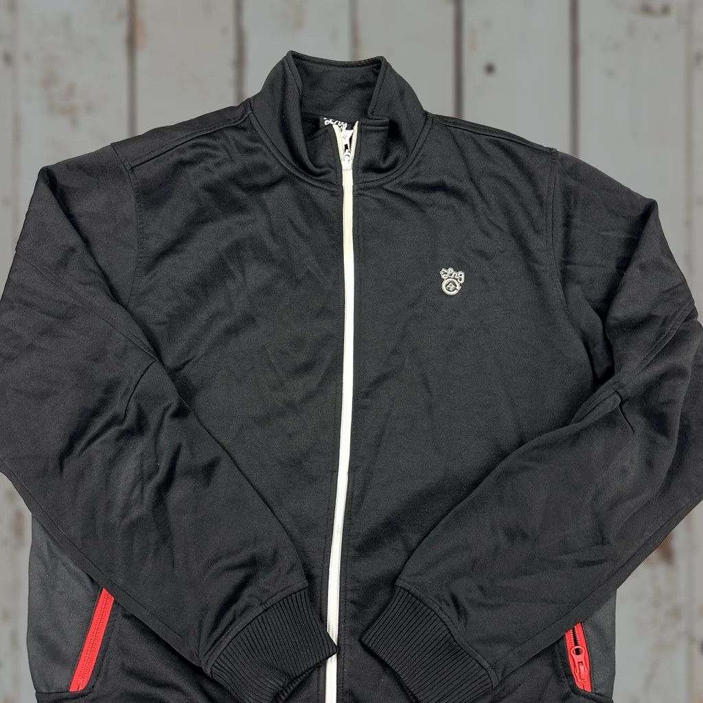 Logo 7 LRG Track Jacket Men Medium Black Full Zip Logo Windbreaker Jacket M Size US M / EU 48-50 / 2 - 1 Thumbnail