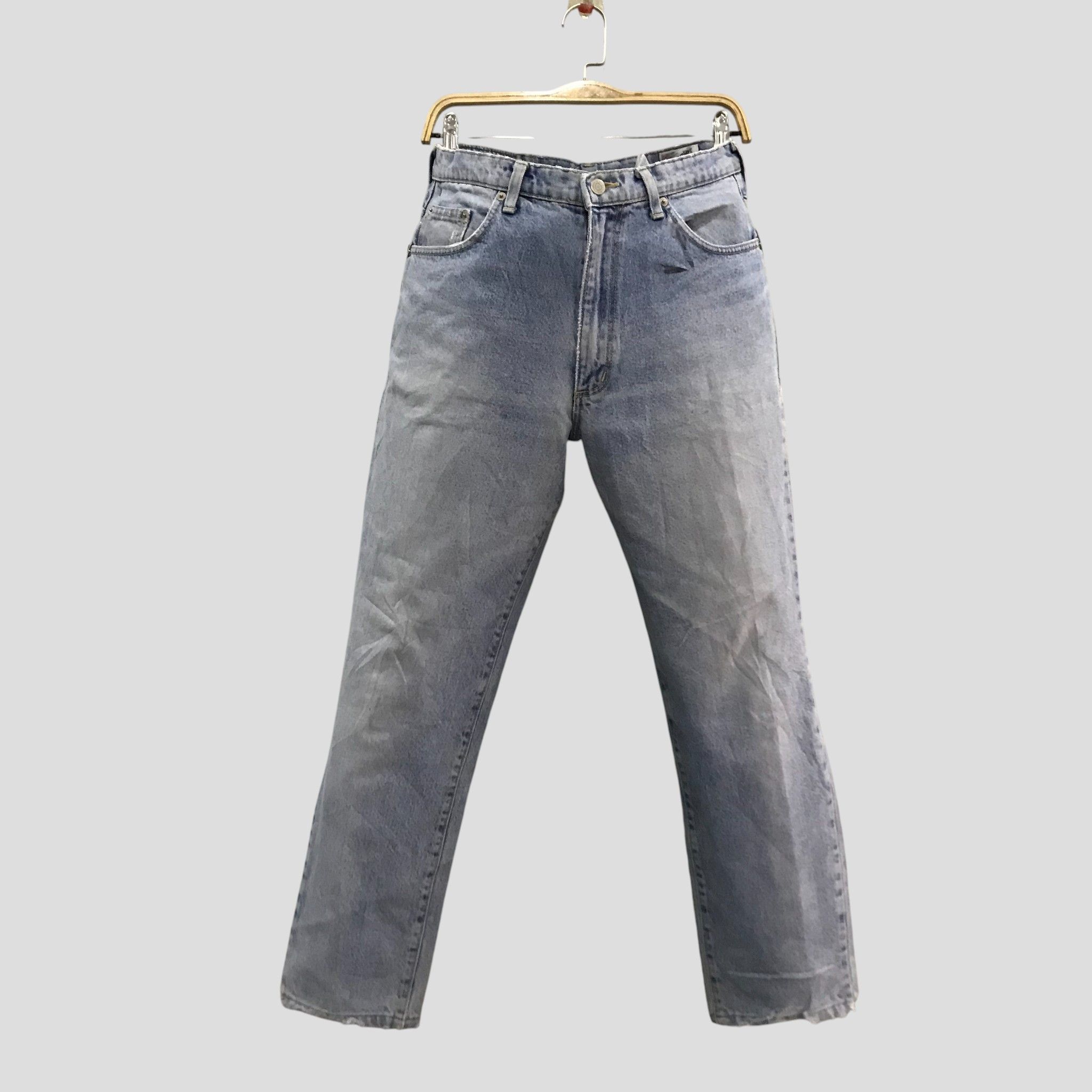 Wrangler Vintage Wrangler Light Wash High Waist Straight Leg Size US 31 - 1 Thumbnail