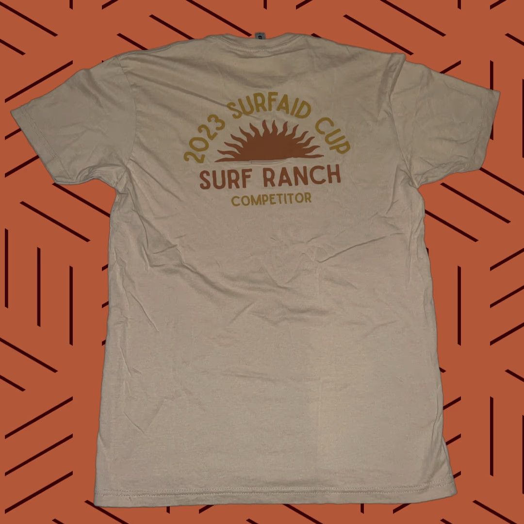 Next Level Next Level Shirt S Crew Neck Short Sleeve Graphic Print 2023 Surfaid Cup Competitor Surf Ranch Beige Men’s California Logo Limited Edition Slim fit? Size US S / EU 44-46 / 1 - 1 Thumbnail