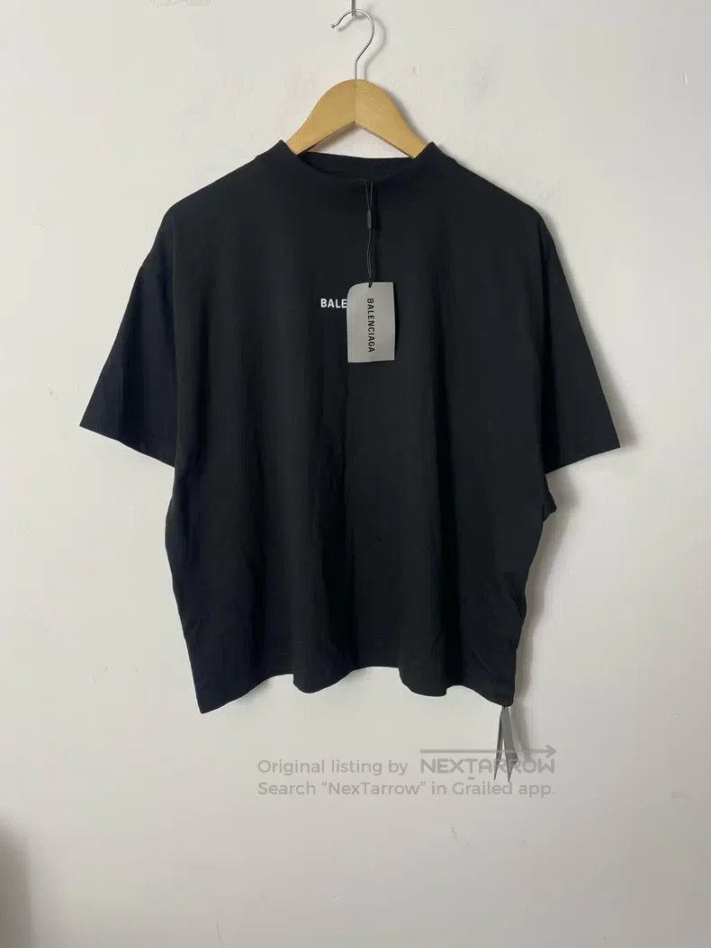 Balenciaga Balenciaga Black Logo Short Short Sleeve T-Shirt Size US S / EU 44-46 / 1 - 2 Thumbnail