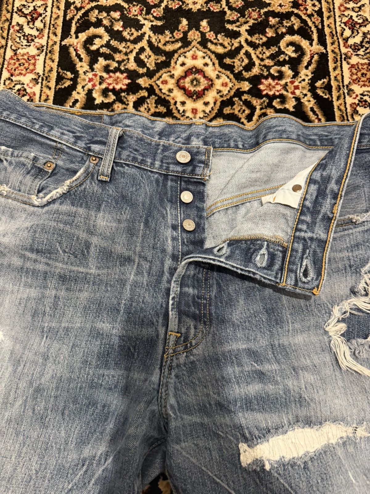 Levi's Vintage Levi’s distressed acid wash jeans Size US 36 / EU 52 - 5 Thumbnail