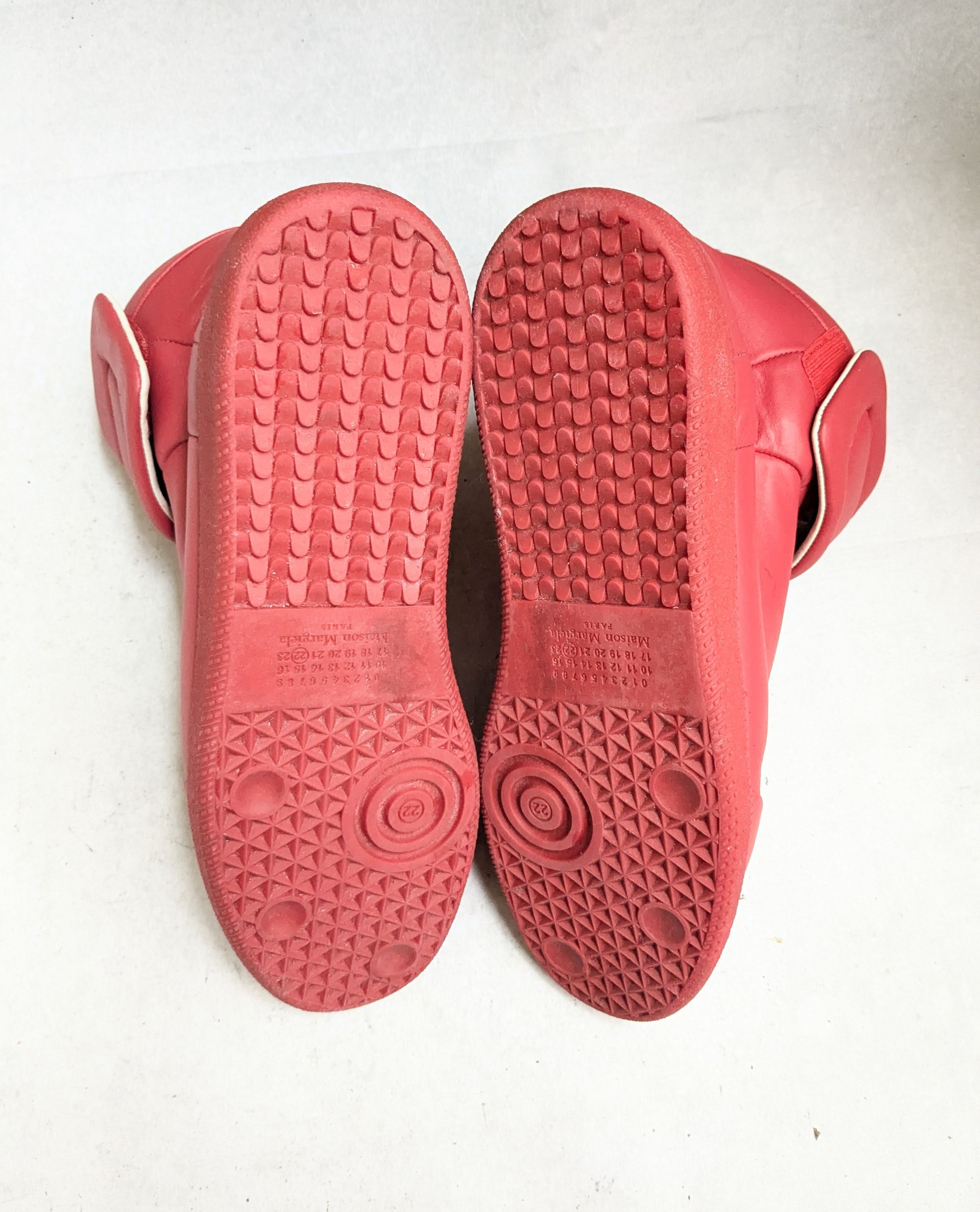 Maison Margiela Maison Margiela Future Red 13 46 High Tops Leather Sneakers Size US 13 / EU 46 - 19 Thumbnail