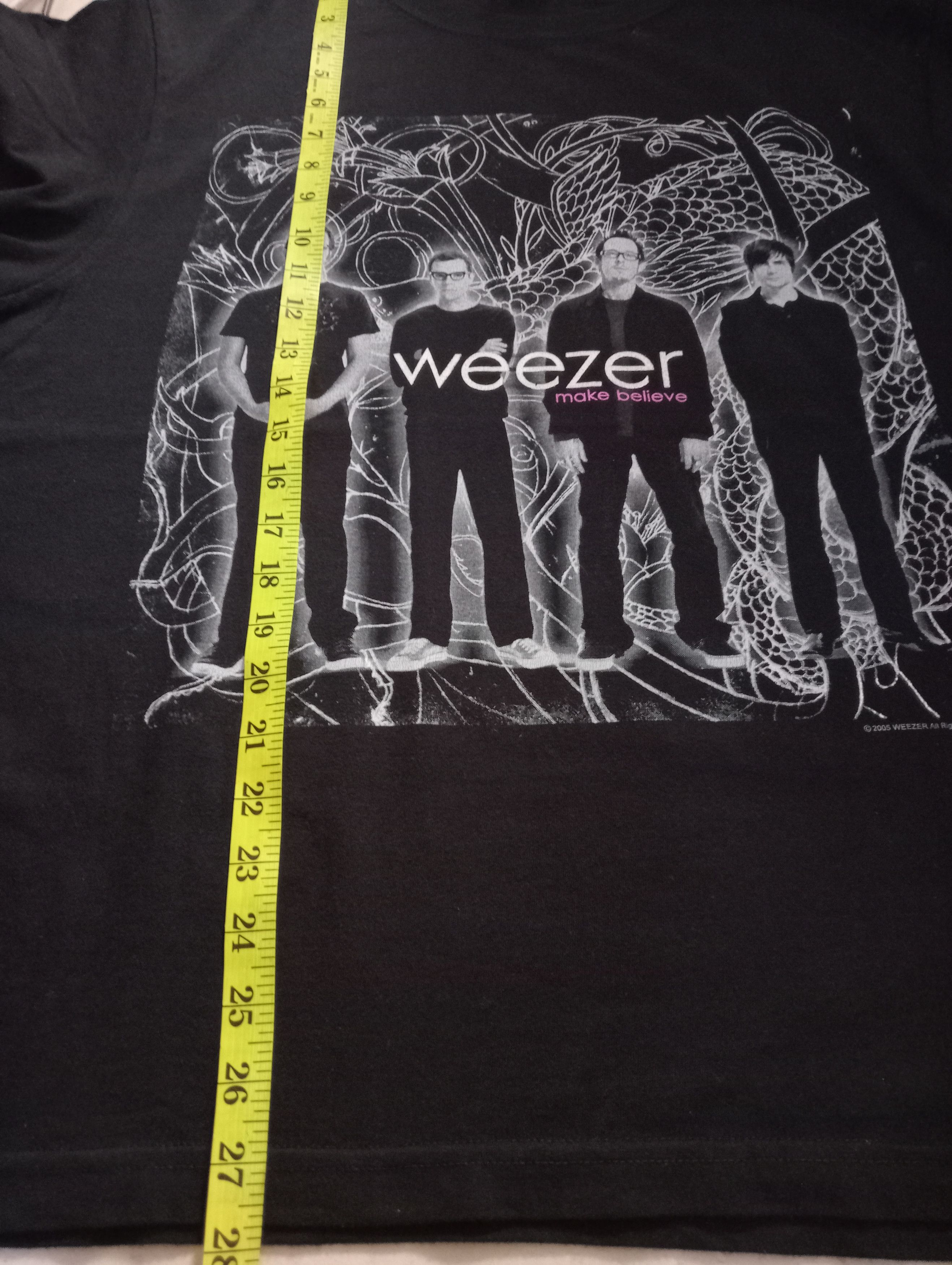 Band Tees weezer x vintage x bandtess Size US L / EU 52-54 / 3 - 6 Thumbnail