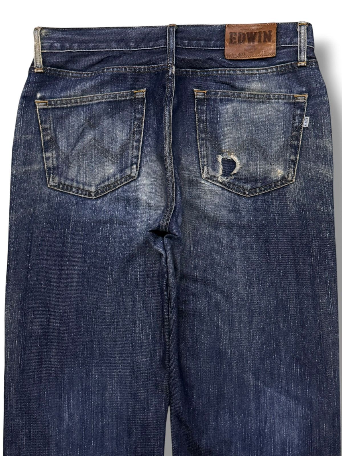 Edwin Vintage Edwin 403 Japan Denim Jeans | Vintage Straight | W32 Size US 32 / EU 48 - 5 Thumbnail