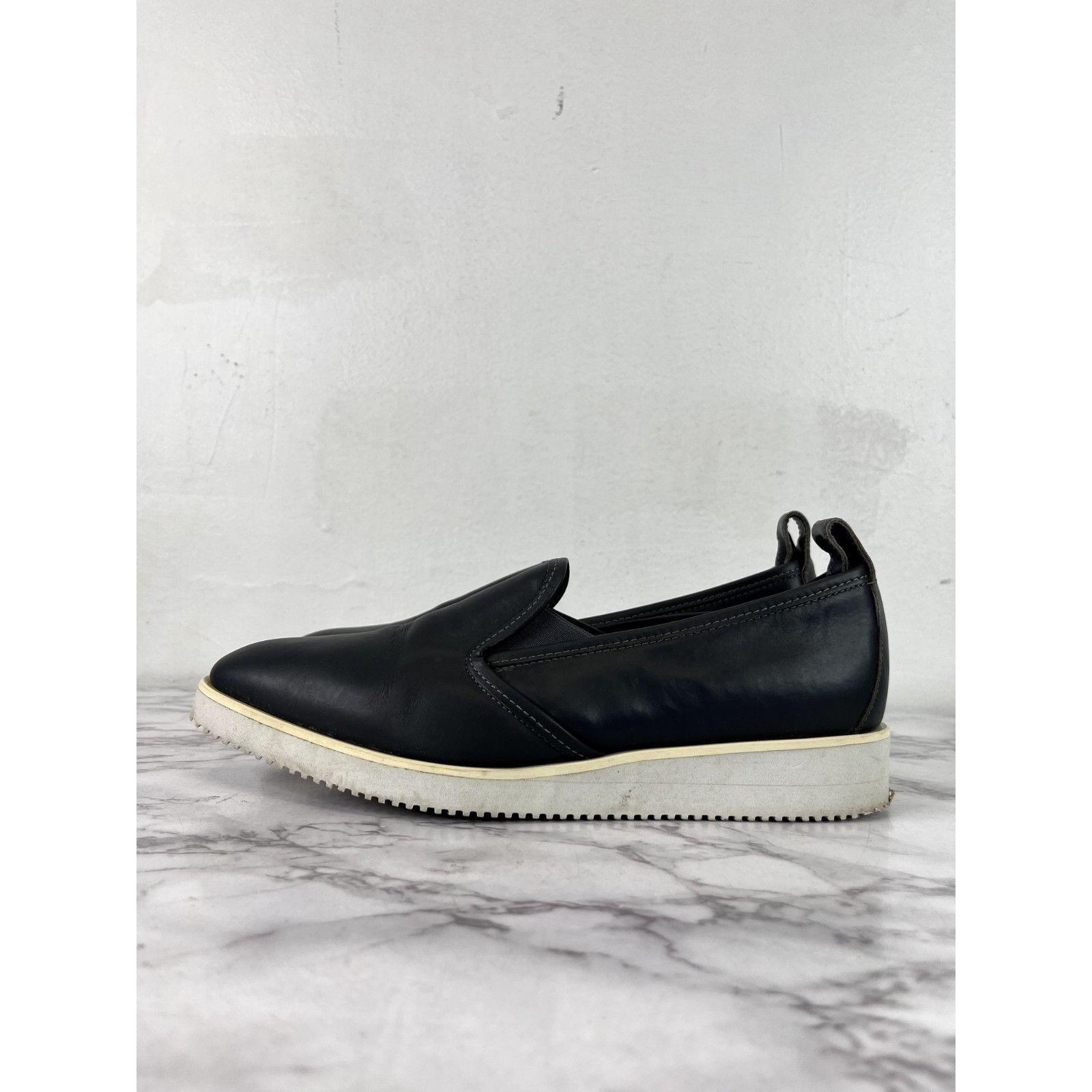 Everlane Everlane Women's Gray The Leather Street Shoe Sz 8.5 Size US 8.5 / IT 38.5 - 4 Thumbnail