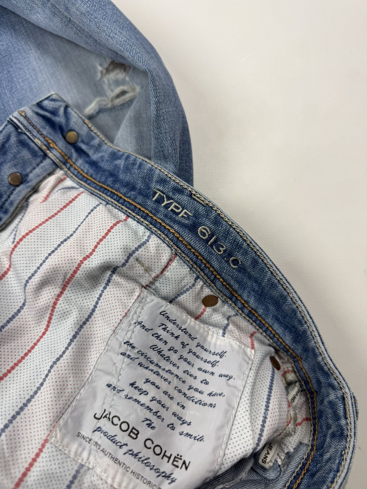 Jacob Cohen Distressed Jacob Cohen Washed Denim Jeans Made in Italy Size US 36 / EU 52 - 12 Thumbnail
