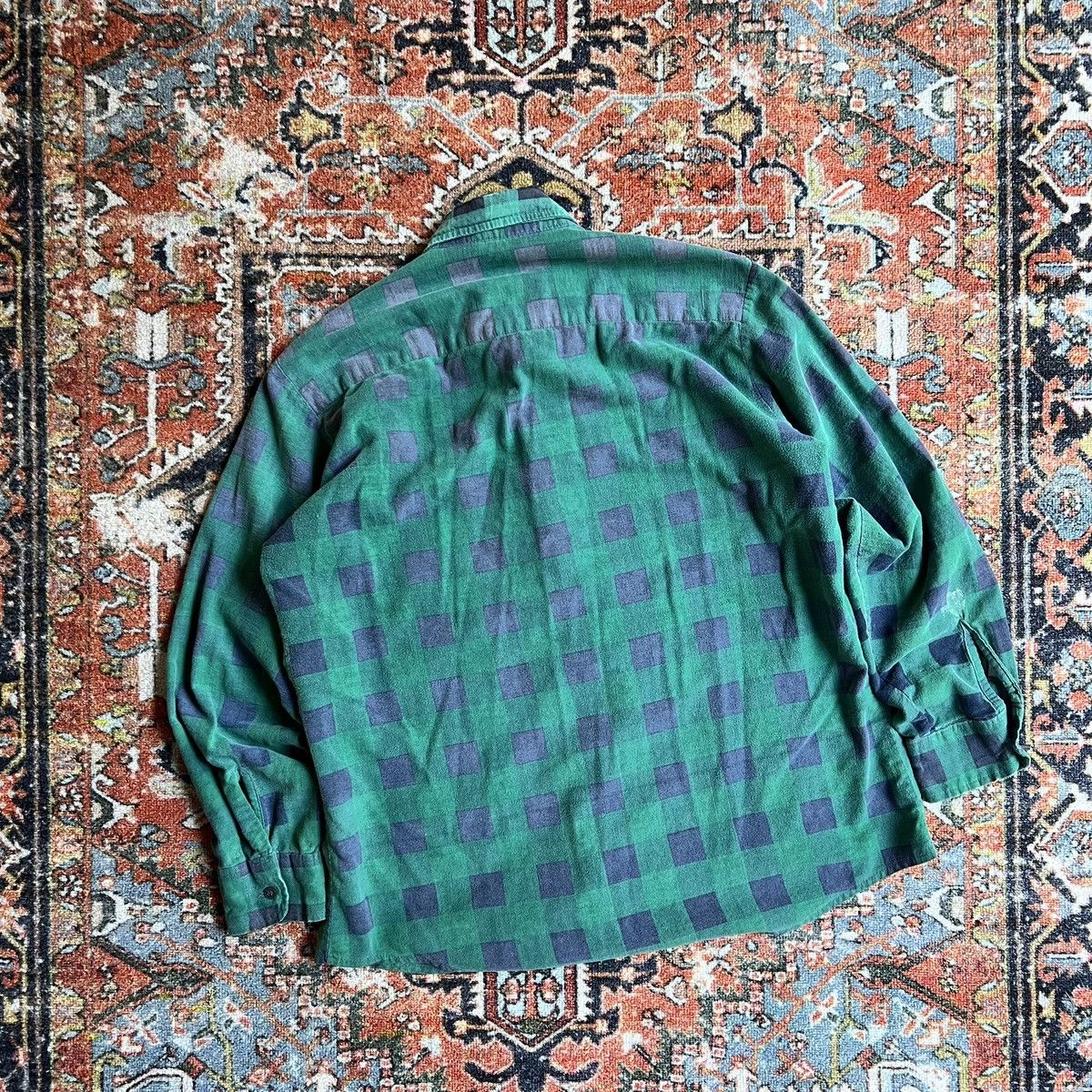Vintage Thrashed 1980s checkerboard thermal flannel L/XL Size US XL / EU 56 / 4 - 7 Thumbnail