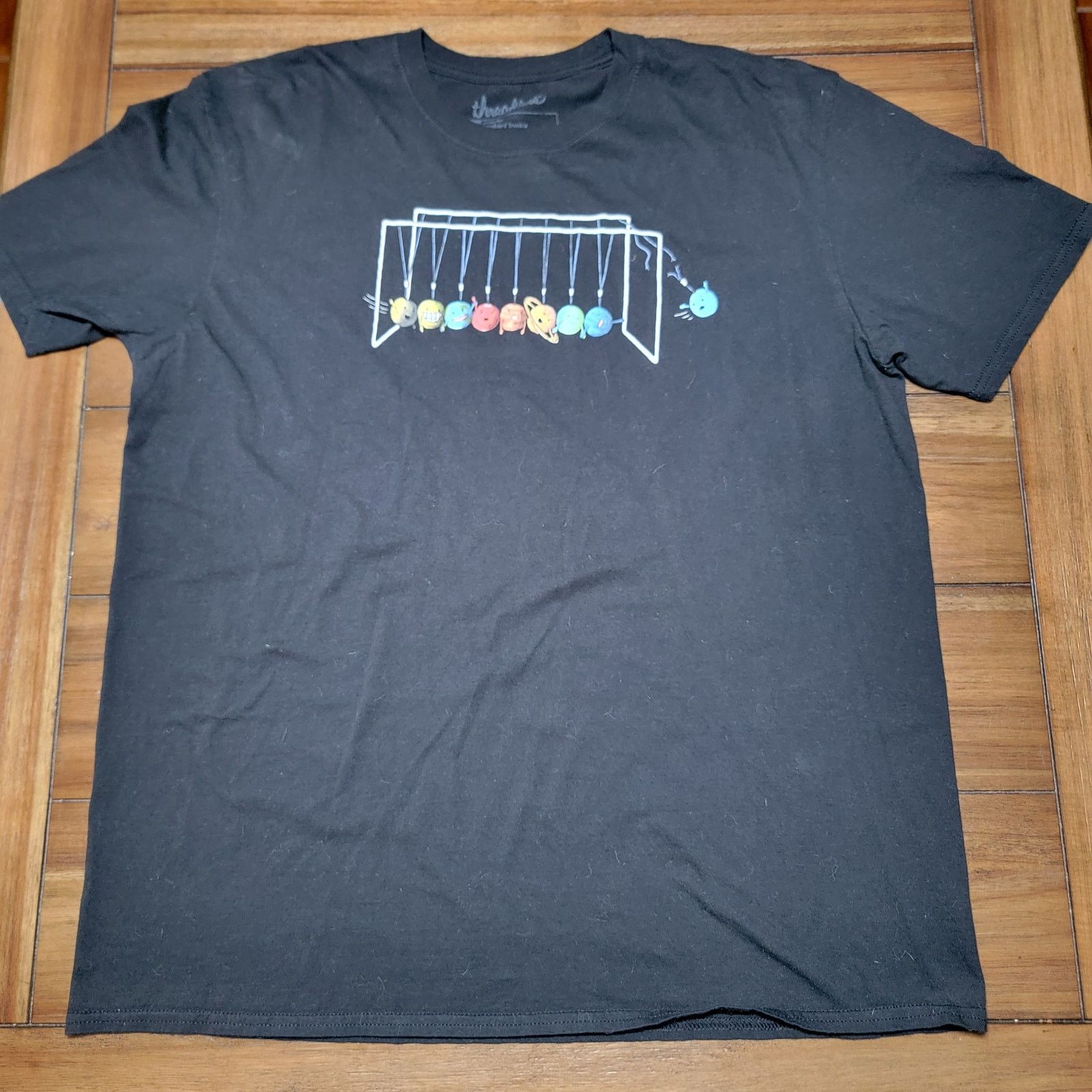Threadless Threadless Unisex Tee Newton's Cradle Goodbye Pluto -Size XL Size US XL / EU 56 / 4 - 1 Thumbnail