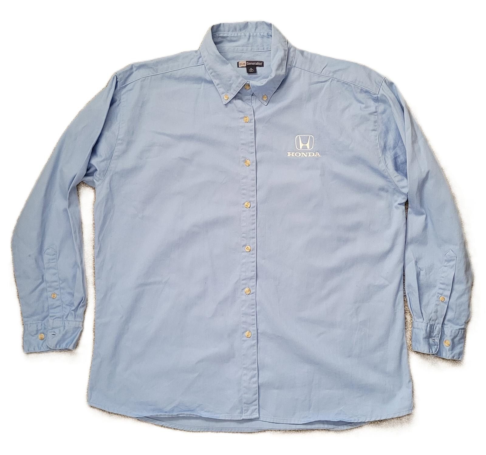 Other Honda Logo Women's XL Button Shirt Blue Generation Label Size XL / US 12-14 / IT 48-50 - 1 Thumbnail