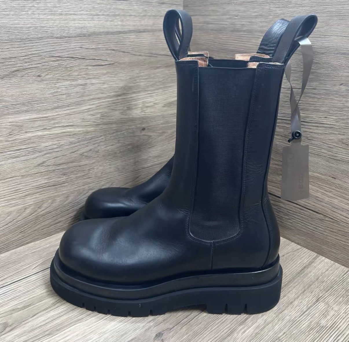 Bottega Veneta Bottega Veneta Black Platform Knee-High Boots J41 Size US 9 / IT 39 - 1 Thumbnail