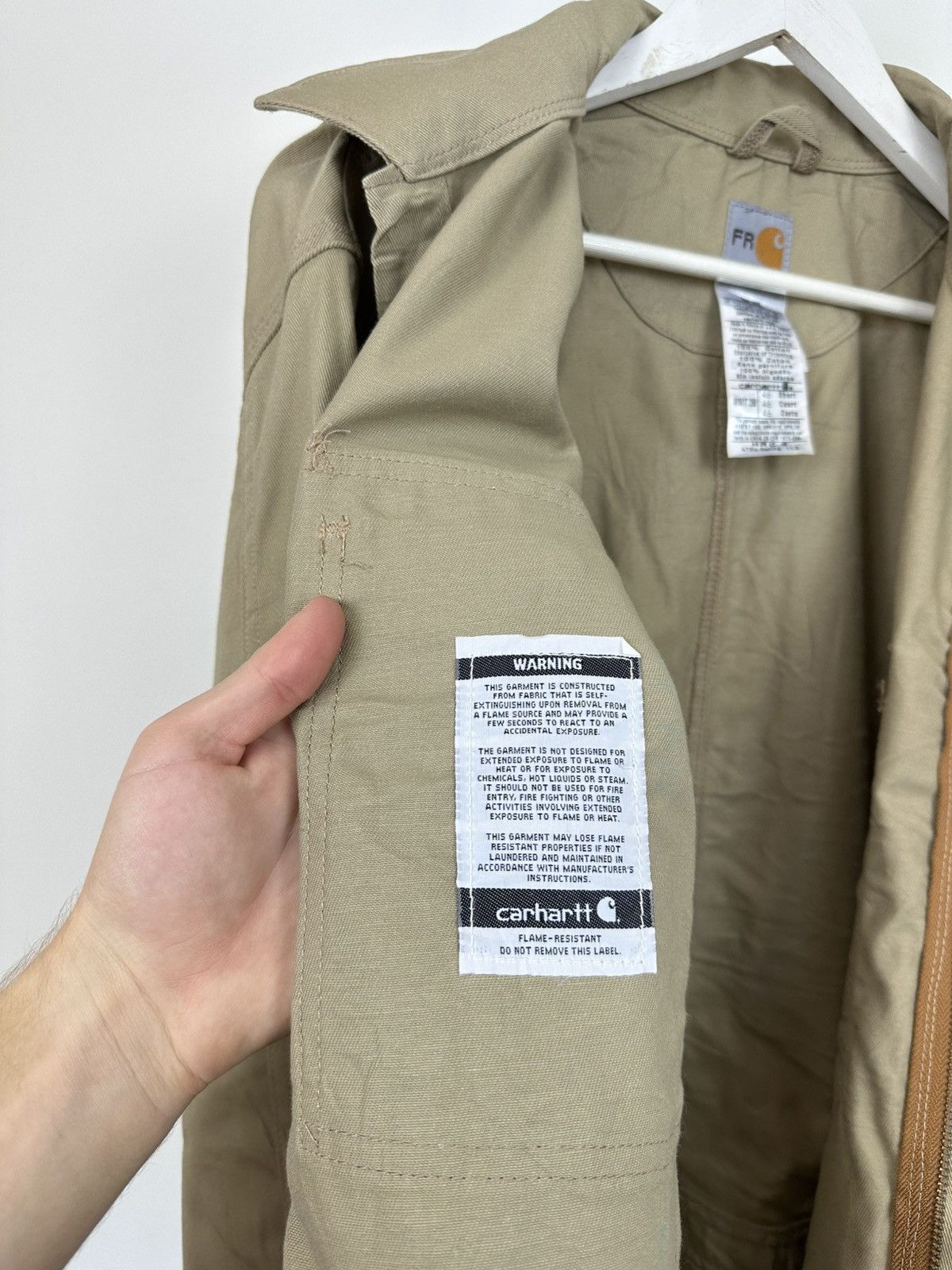 Carhartt Vintage Carhartt Flame Resistant Utility Work Detroit Jacket Size US XL / EU 56 / 4 - 15 Thumbnail