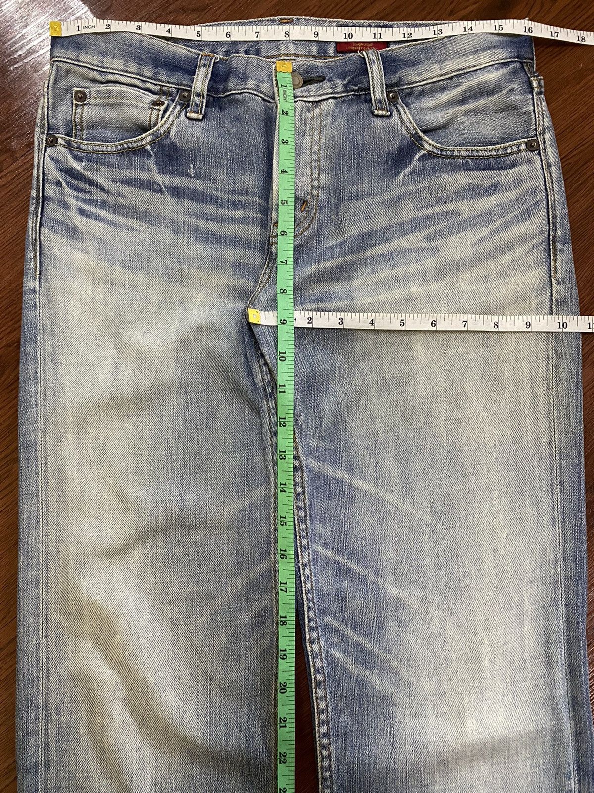 Other Vintage Style Japanese Brands Faded Wash Baggy Jeans Size US 32 / EU 48 - 16 Thumbnail