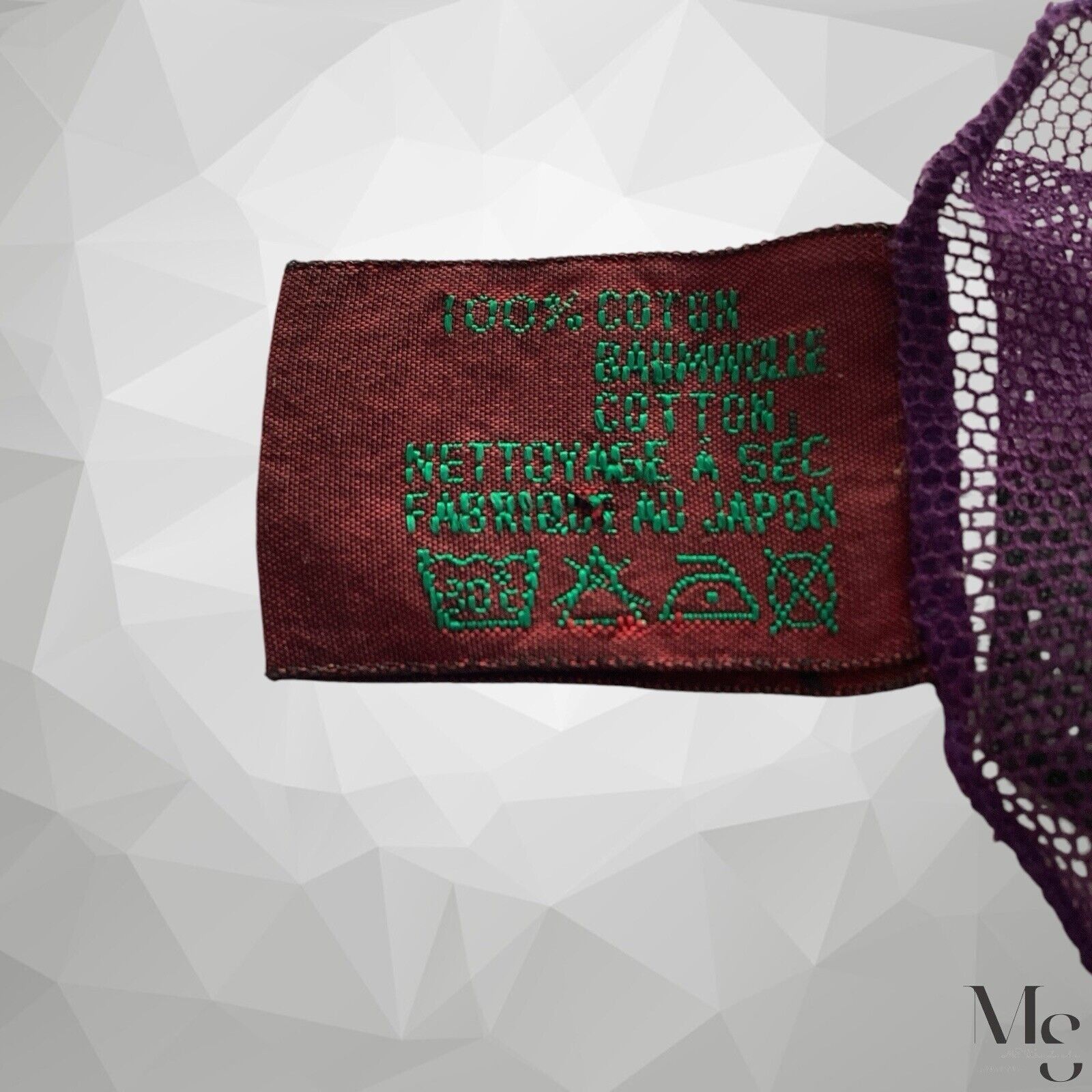 Kenzo KENZO PARIS Purple Green Floral Cotton Veiled Scarf M.In Jap Size ONE SIZE - 4 Thumbnail