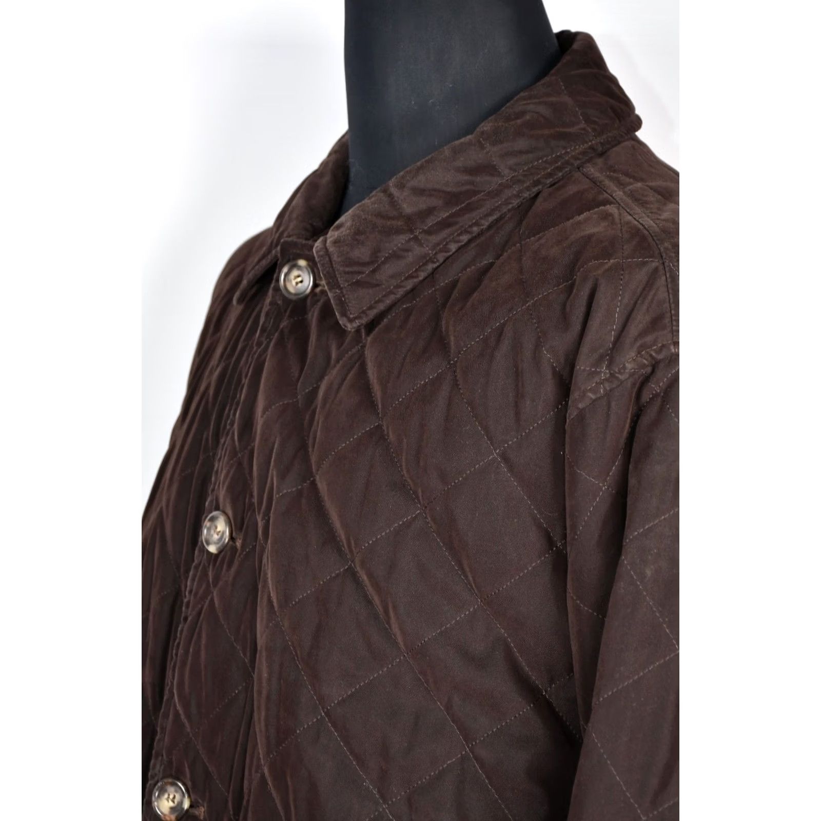 Turnbull & Asser VINTAGE Turnbull & Asser Jacket Mens 46 Quilted Brown Wool Polyester Polyamide Casual 90s Streetwear Size US S / EU 44-46 / 1 - 4 Thumbnail