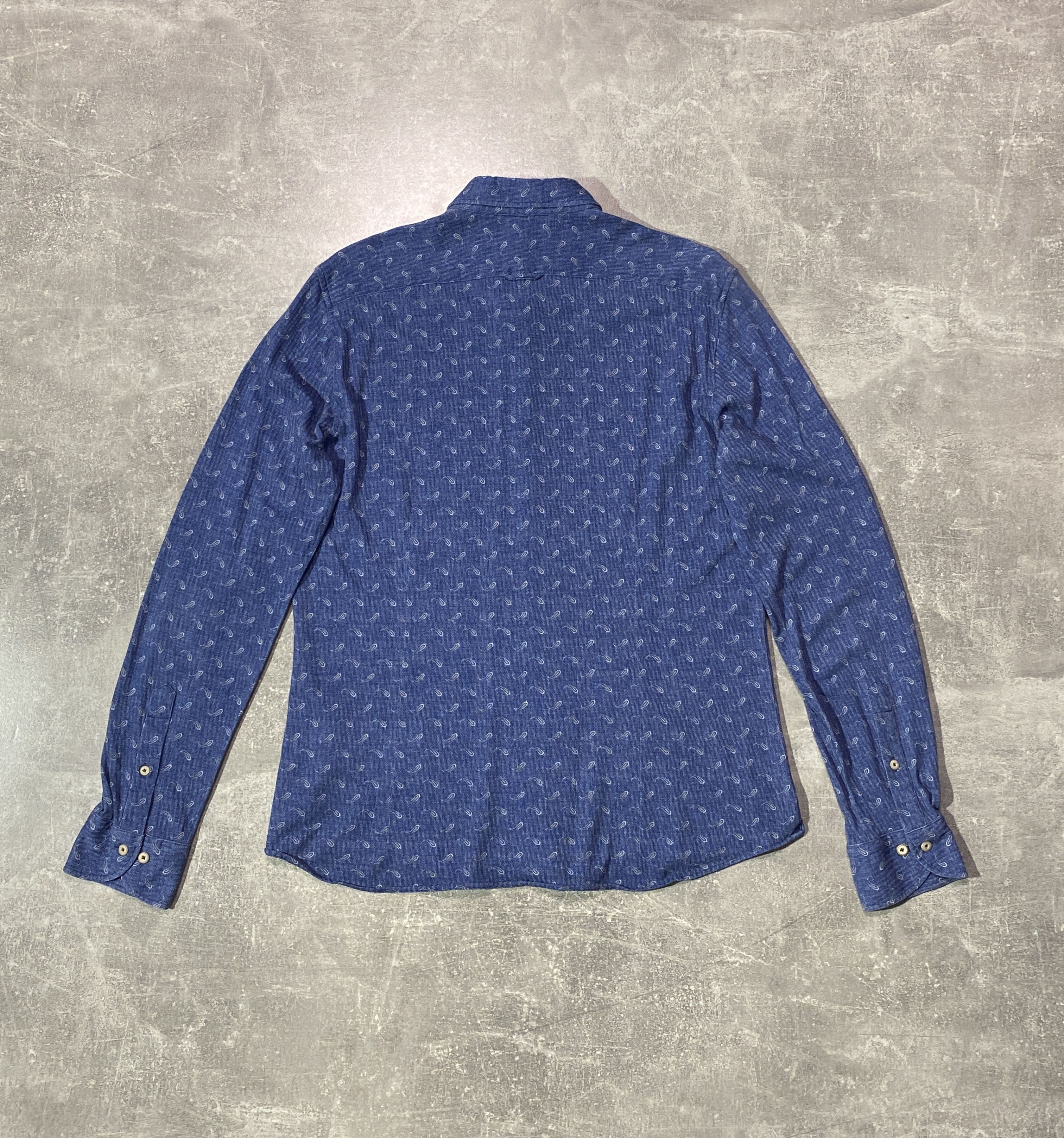 Baldessarini Baldessarini canvas monogram print shirt Size US M / EU 48-50 / 2 - 6 Thumbnail