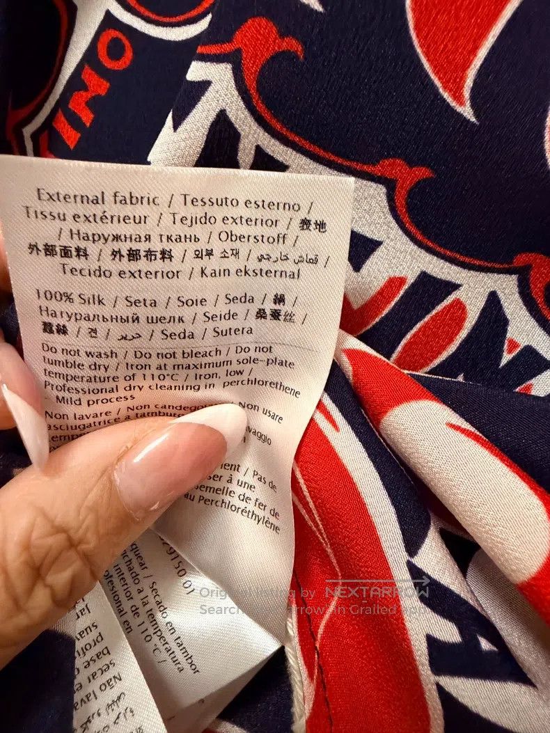 Valentino Valentino Red and blue print design Size S / US 4 / IT 40 - 6 Thumbnail