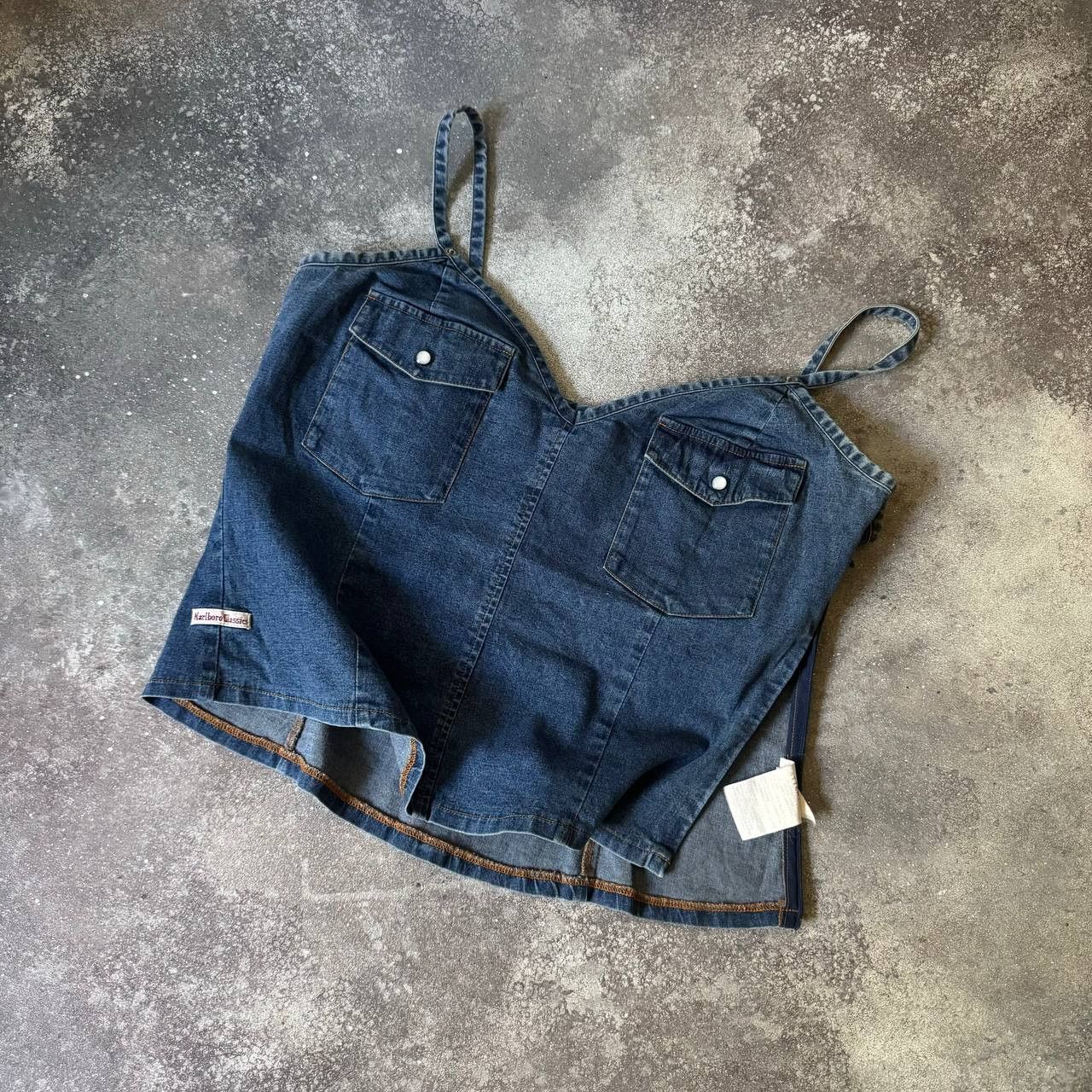 Japanese Brand × Marlboro × Vintage 90s Marlboro Classic Vintage Y2K Denim Top Size XL / US 12-14 / IT 48-50 - 1 Thumbnail