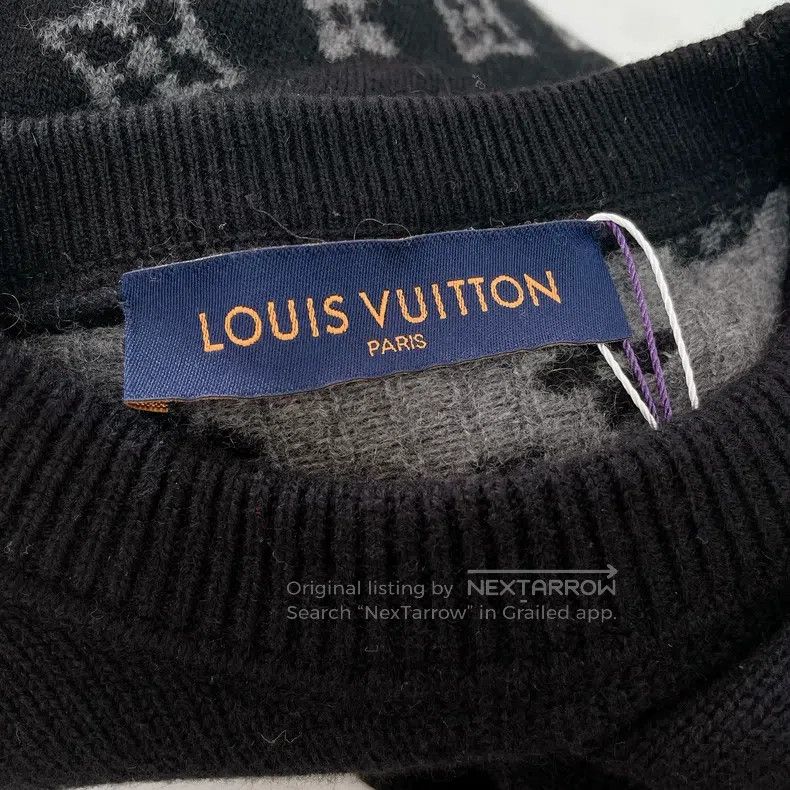 Louis Vuitton Louis Vuitton Knitted sweater with full logo on the back s Size US M / EU 48-50 / 2 - 5 Thumbnail